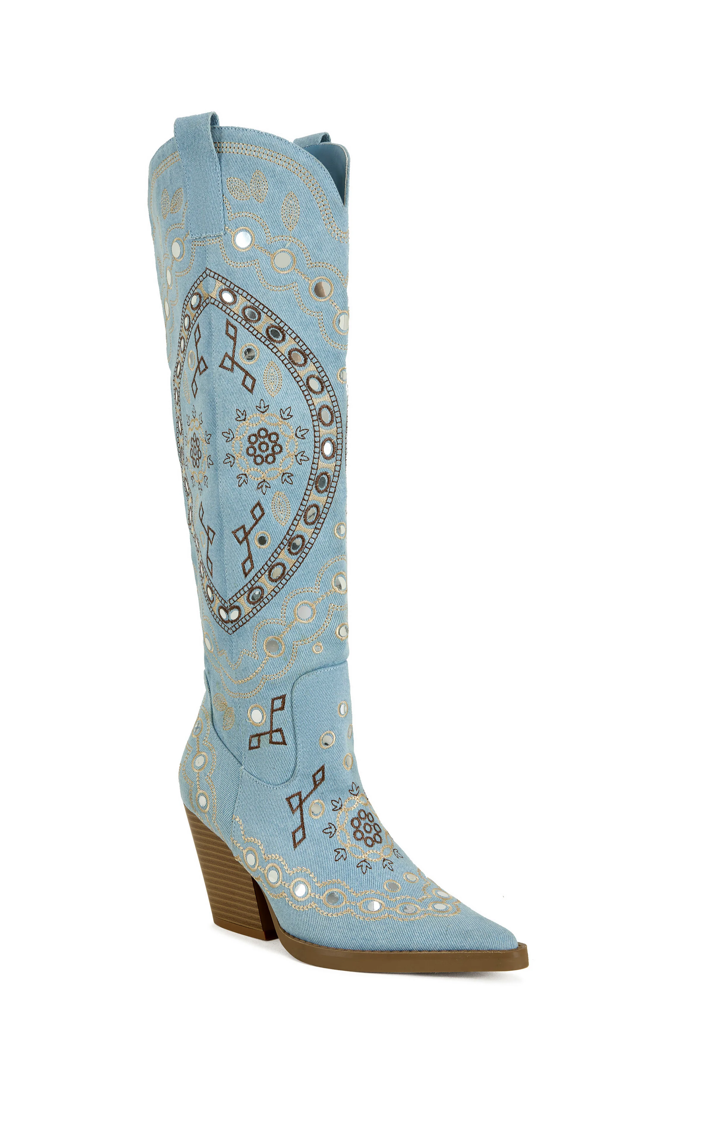 AAMINA-DENIM WESTERN BOOT - Image 2