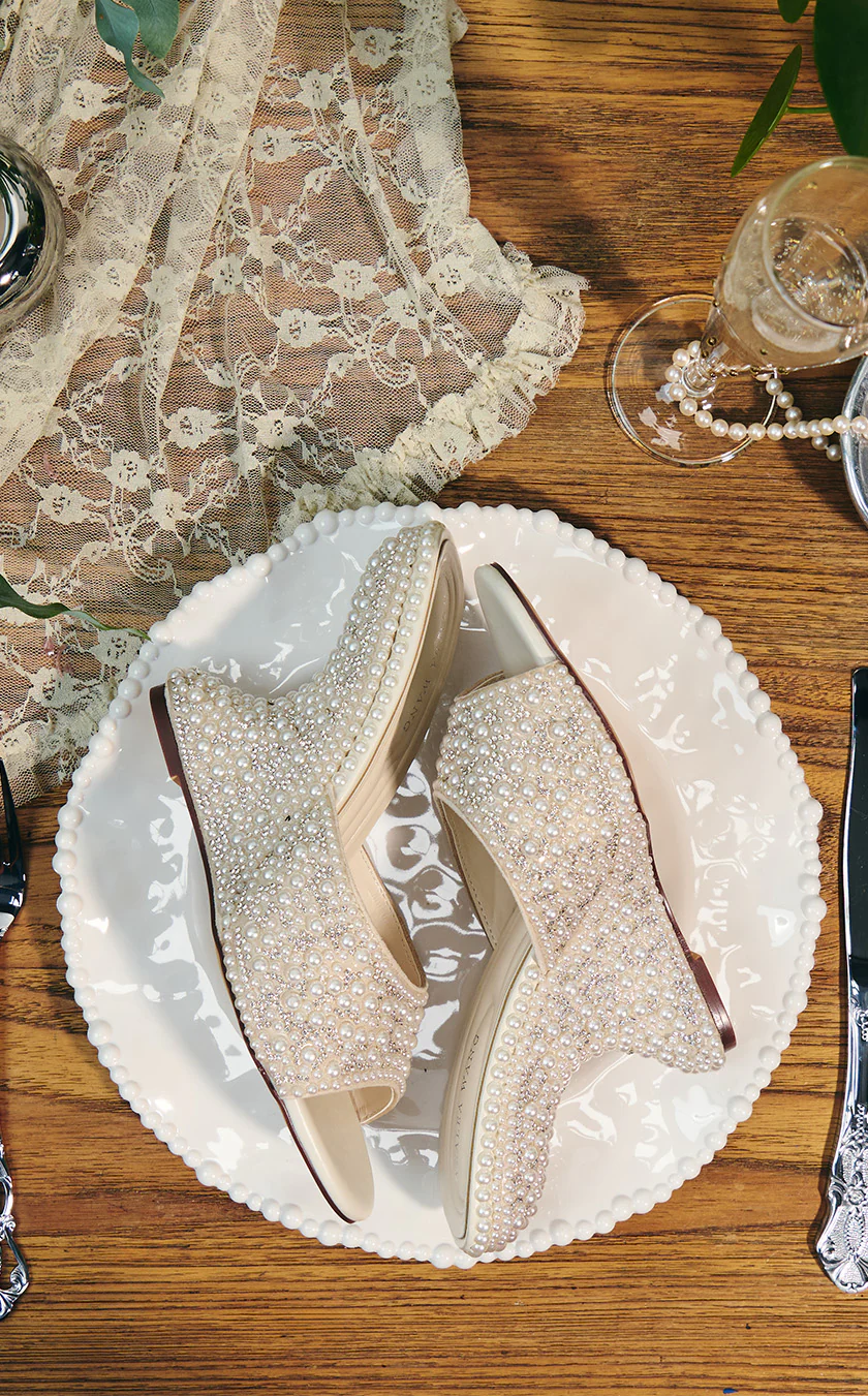 AARALYN-IVORY PEARL WEDGE SANDAL - Image 8