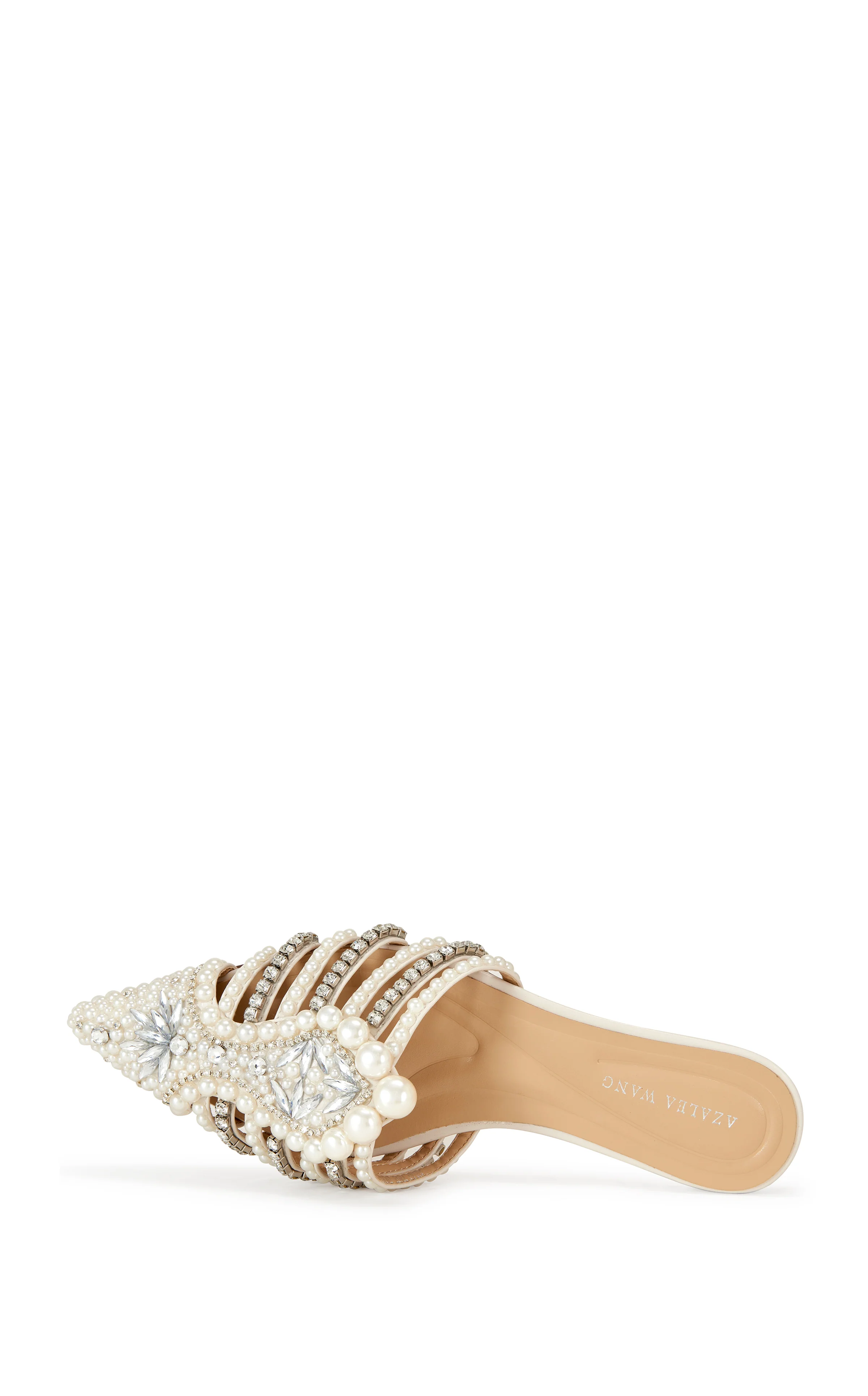 ADALINE-BONE PEARL POINTED TOE FLAT - Image 4