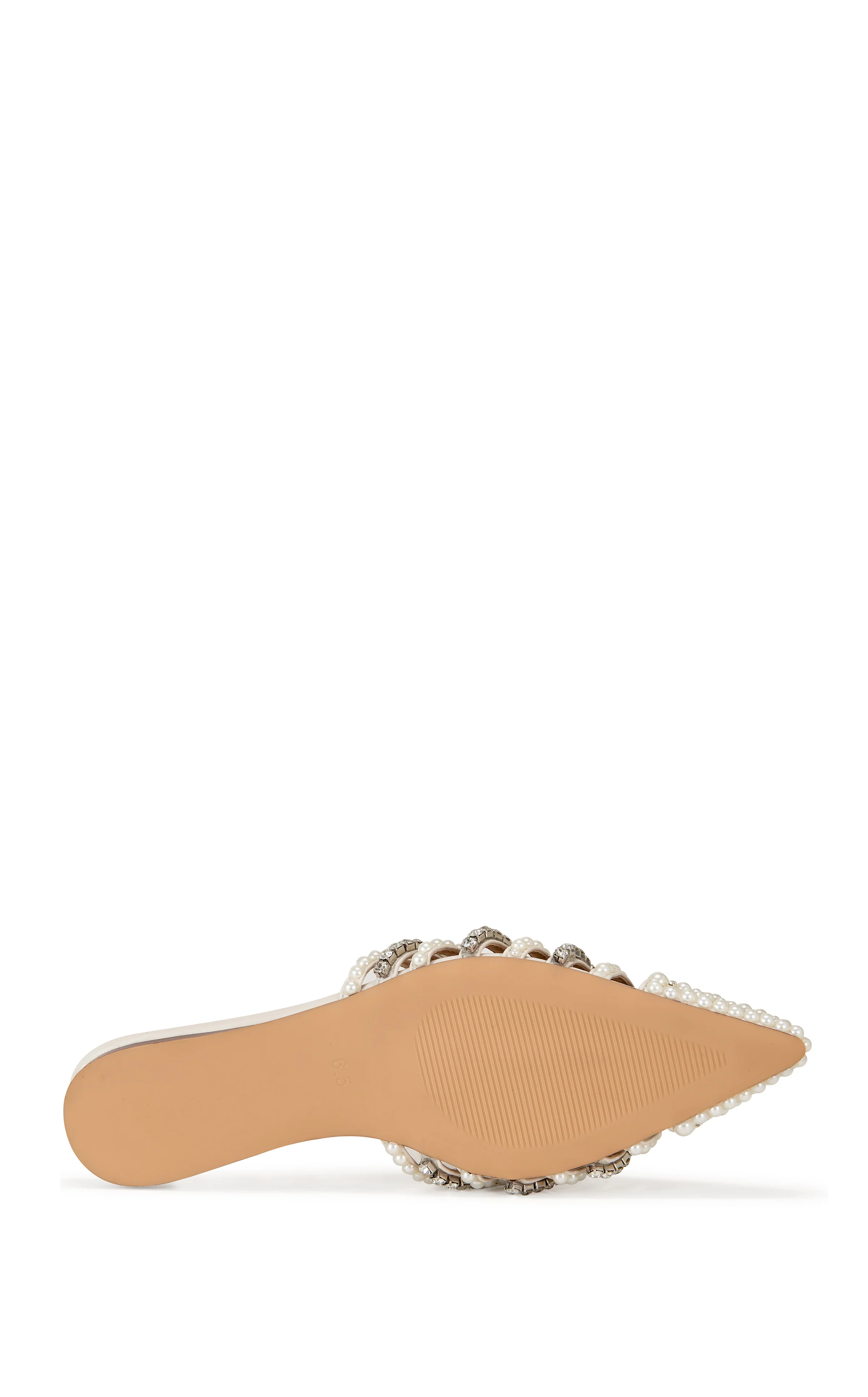 ADALINE-BONE PEARL POINTED TOE FLAT - Image 5