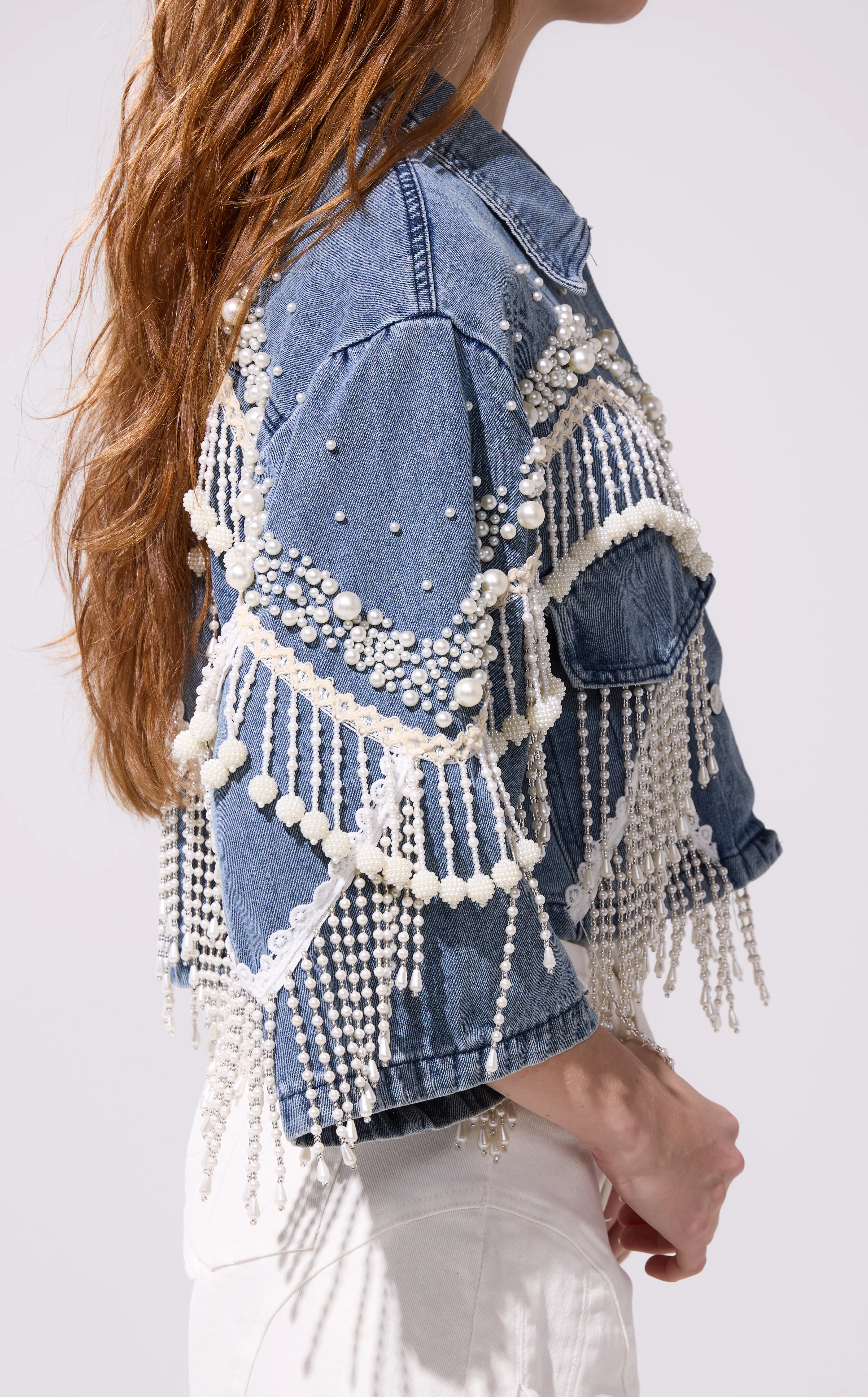ADELYNNE-DENIM PEARL JACKET - Image 3