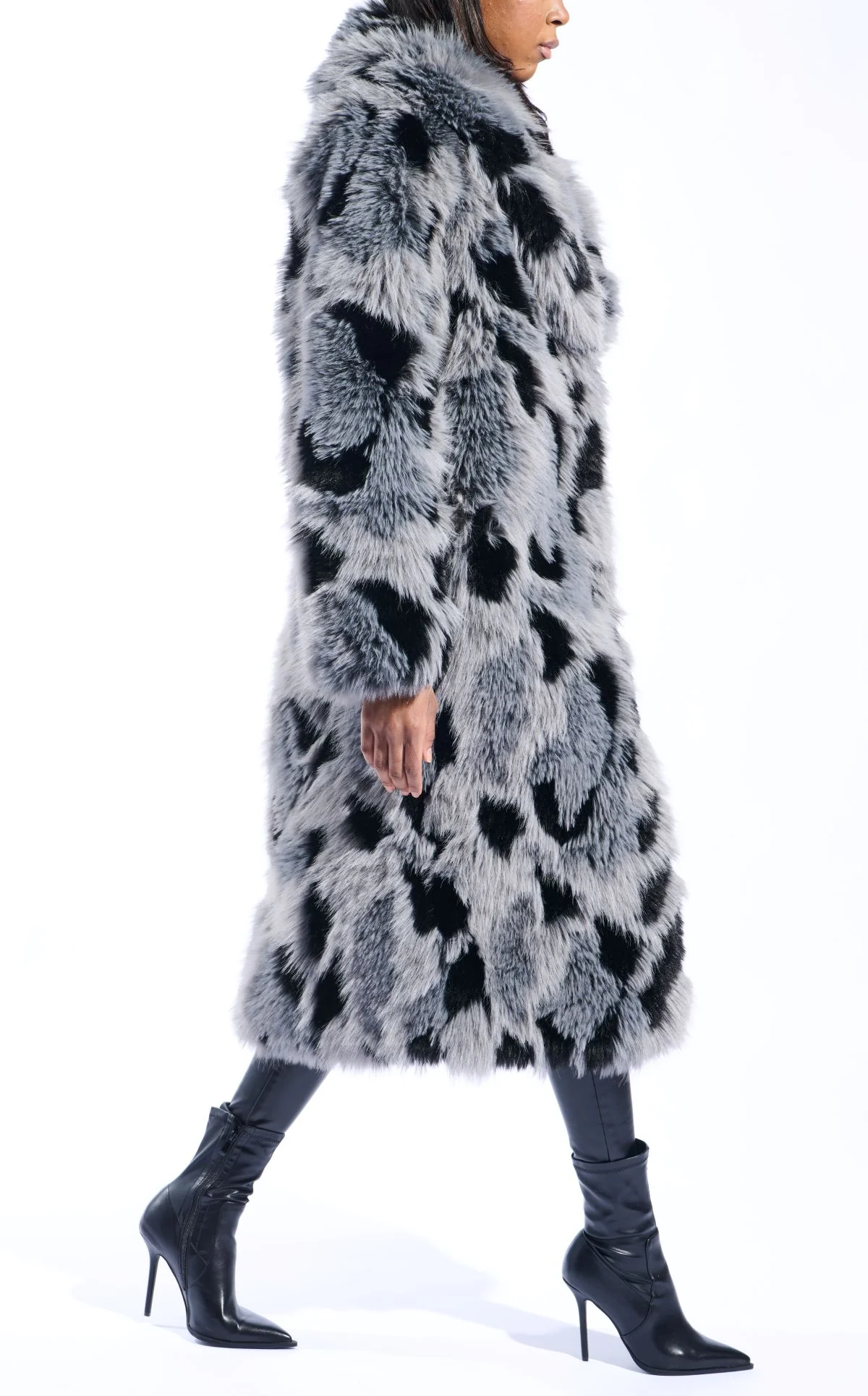 ADRIA-GREYMULTI FAUX FUR COAT - Image 3