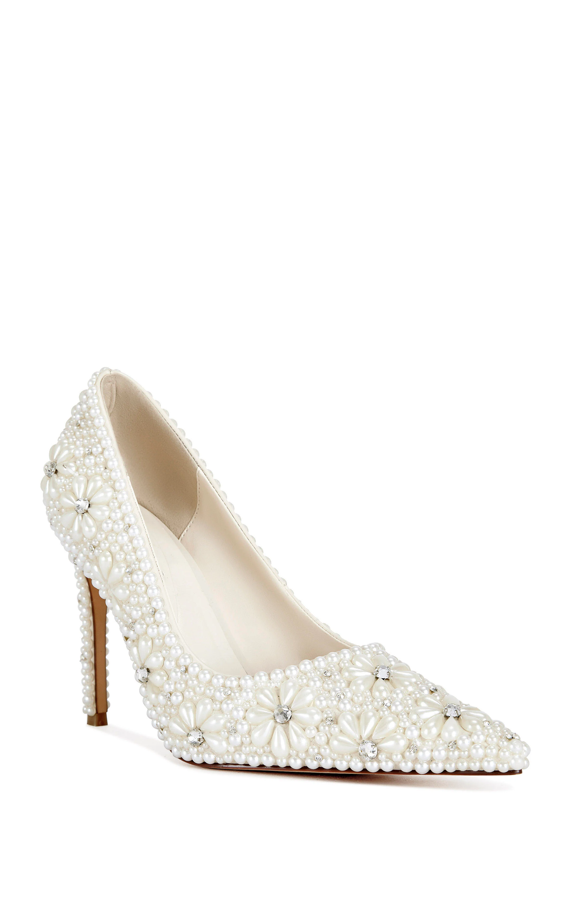 ADRIA-IVORY PEARL STILETTO PUMP - Image 3