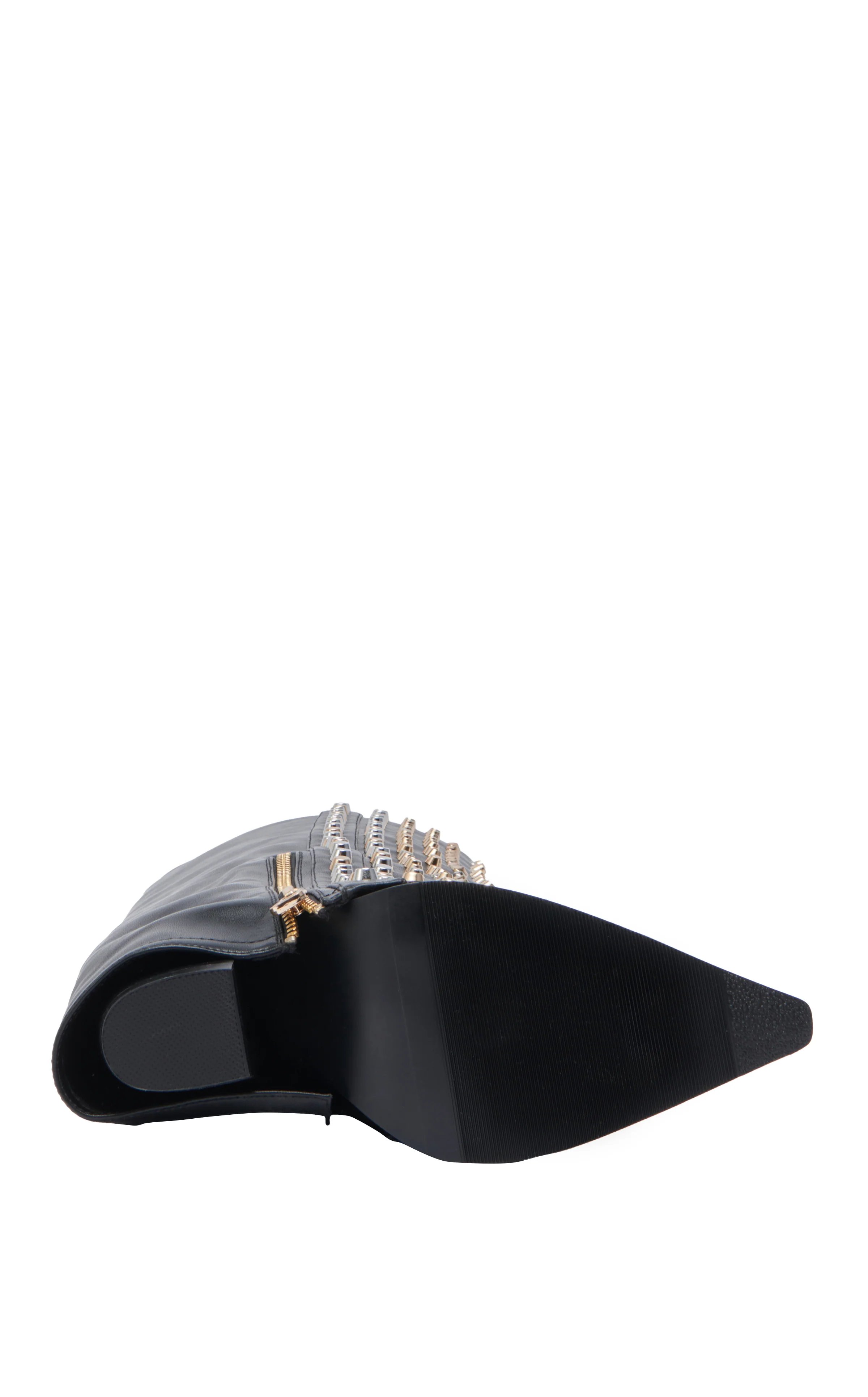 AGUSTUE-BLACK STUDDED WESTERN BOOT - Image 4