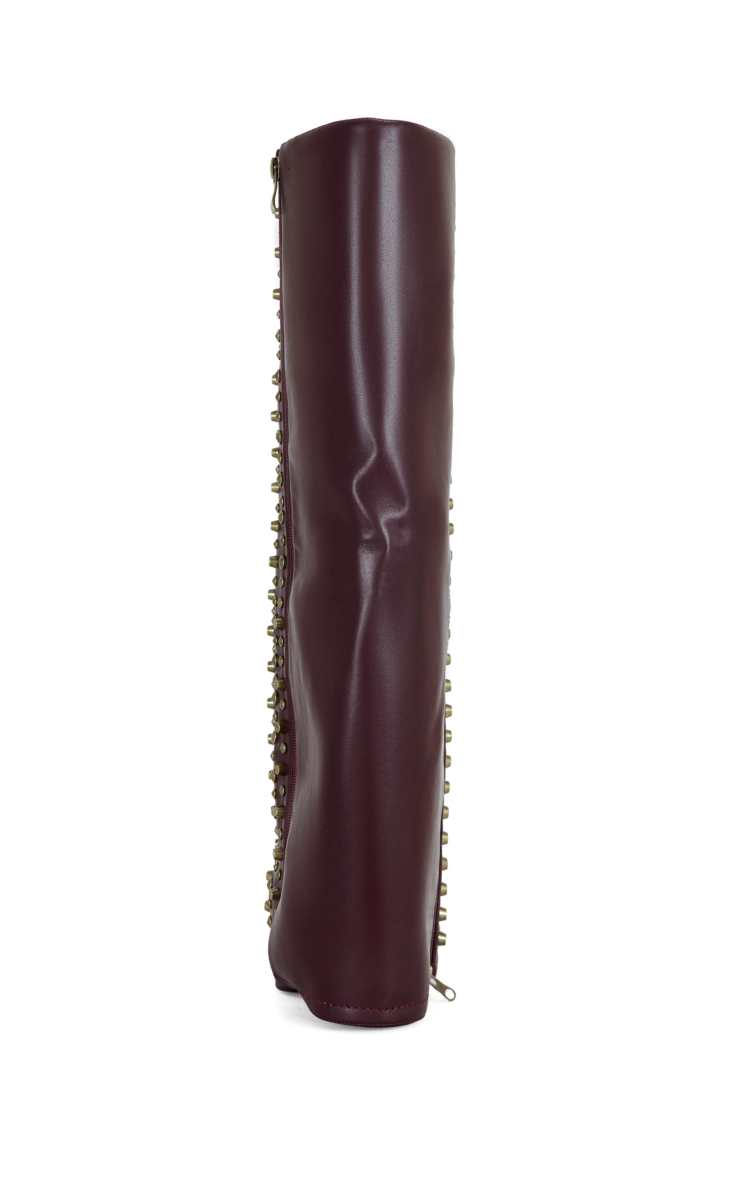 AGUSTUE-BURGUNDY STUDDED WESTERN BOOT - Image 3