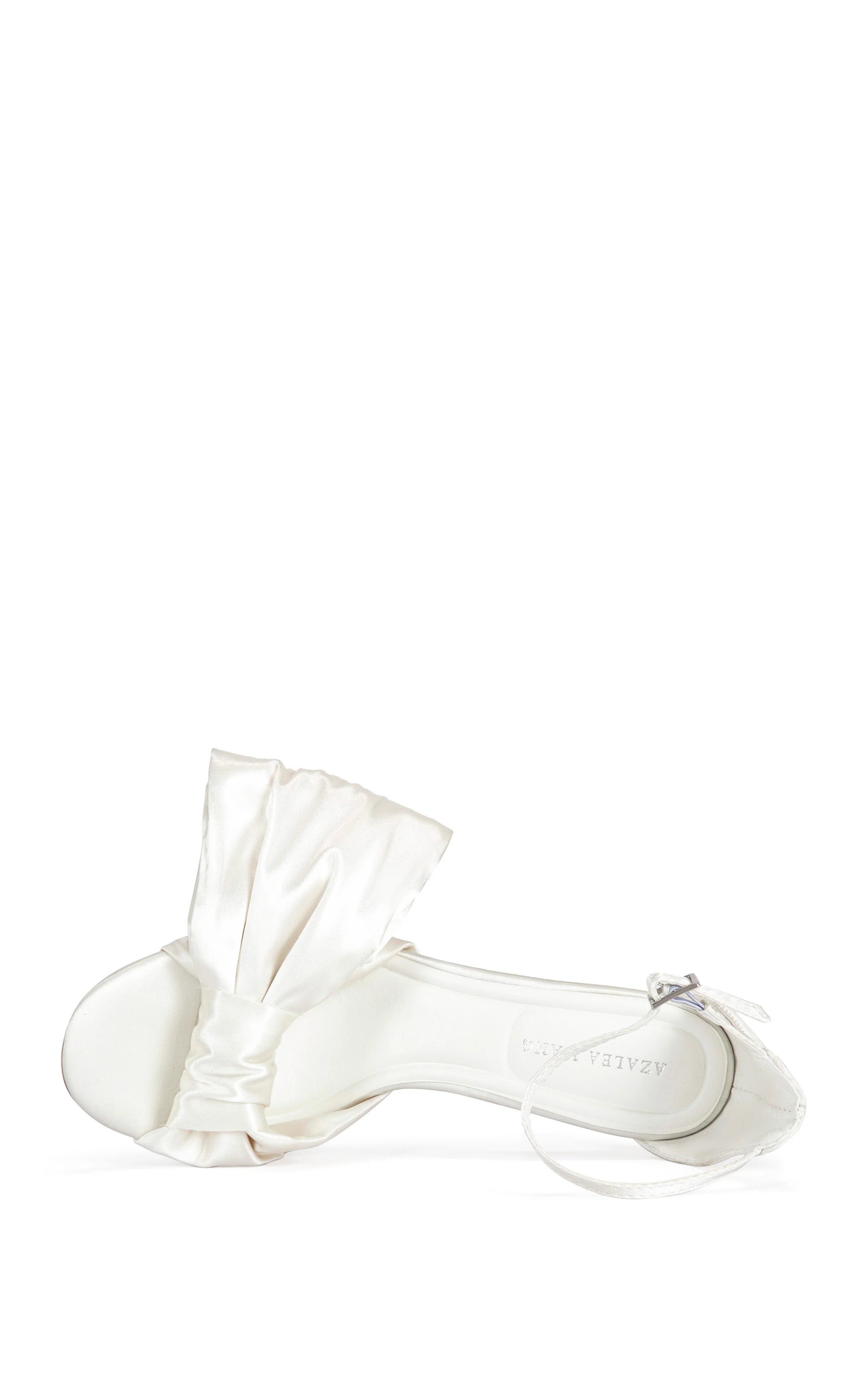 ALBENA-IVORY SATIN BOW STILETTO SANDAL - Image 5