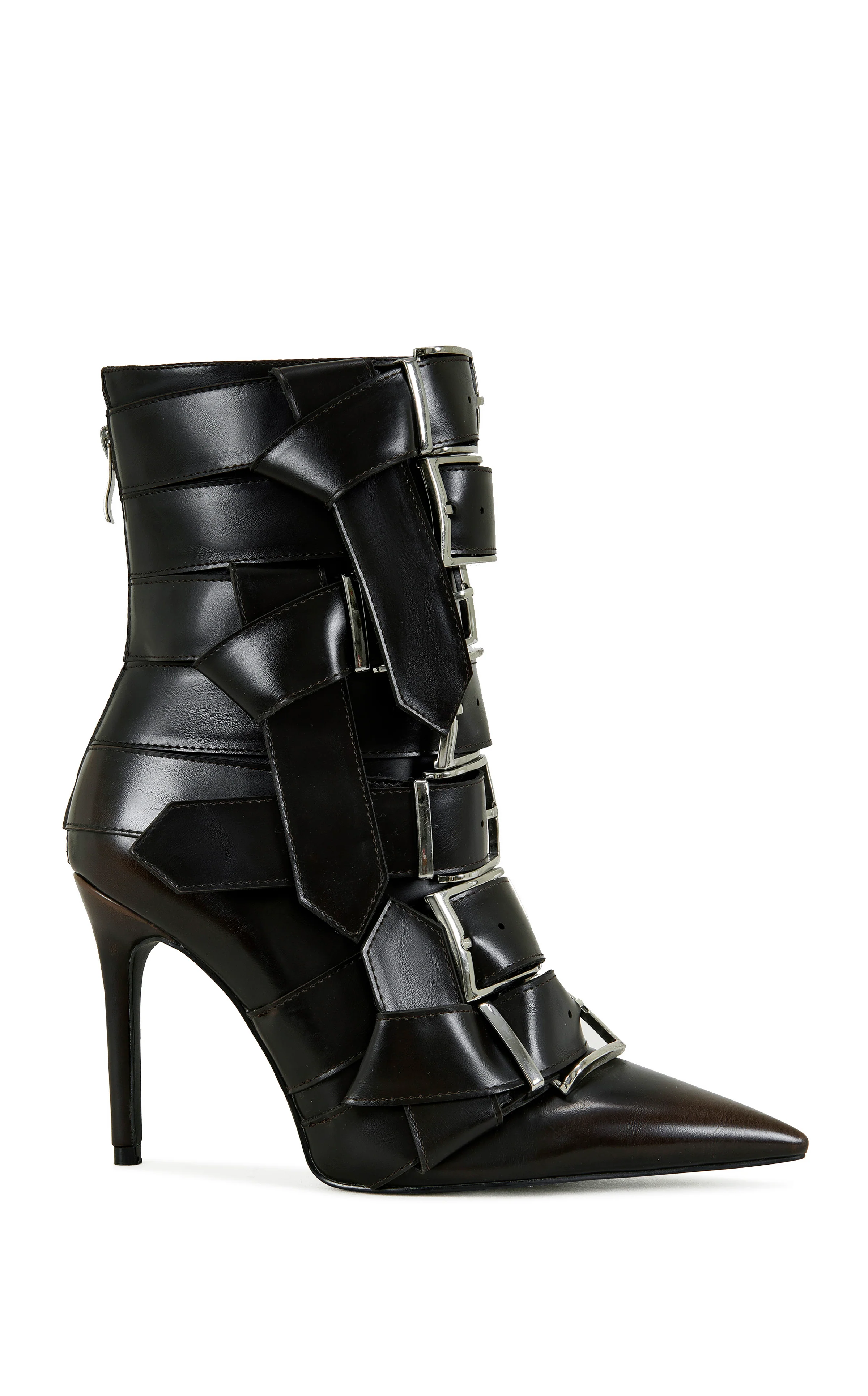 ALCETAS-CHOCOLATE STILETTO BOOTIE