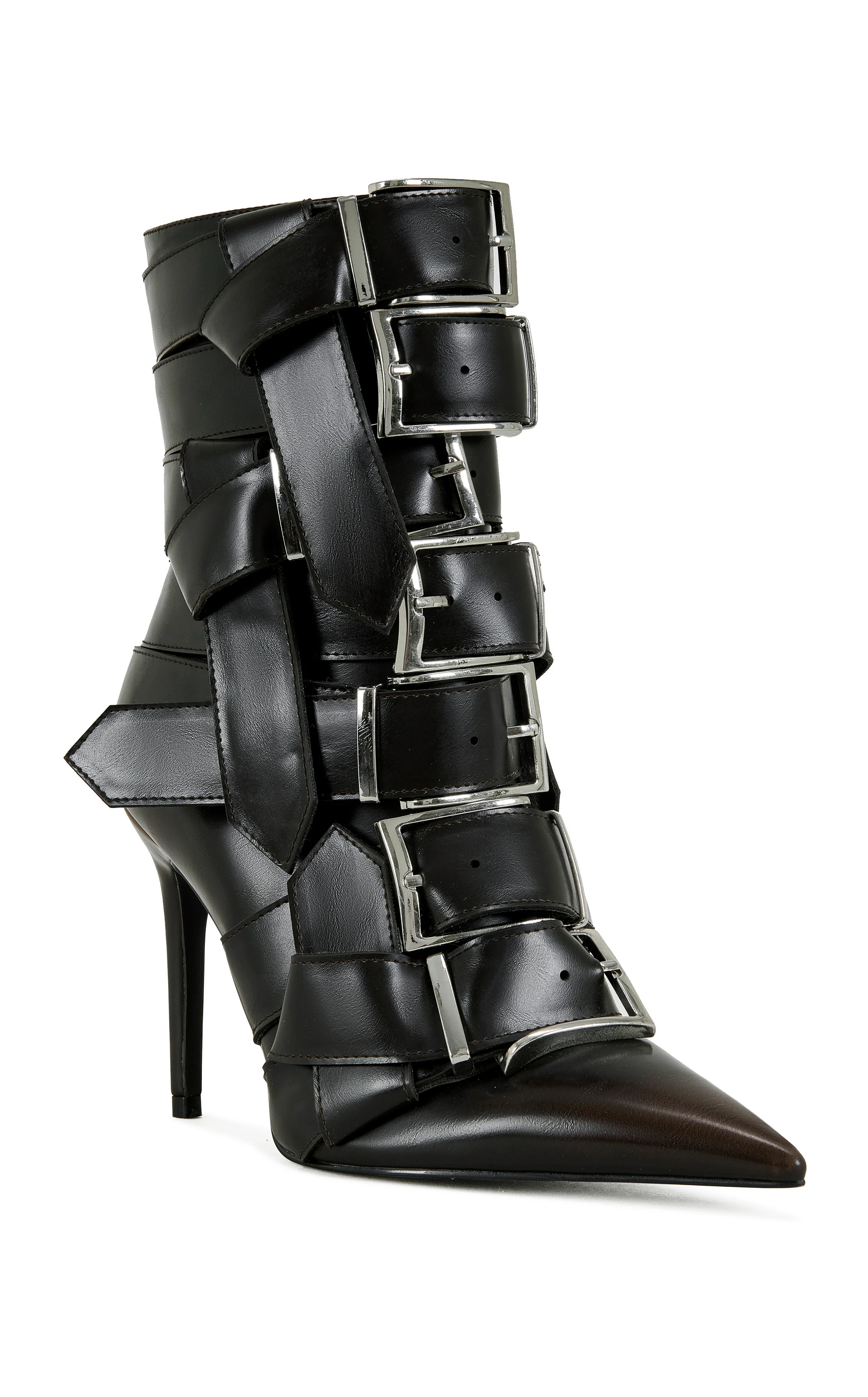 ALCETAS-CHOCOLATE STILETTO BOOTIE - Image 2