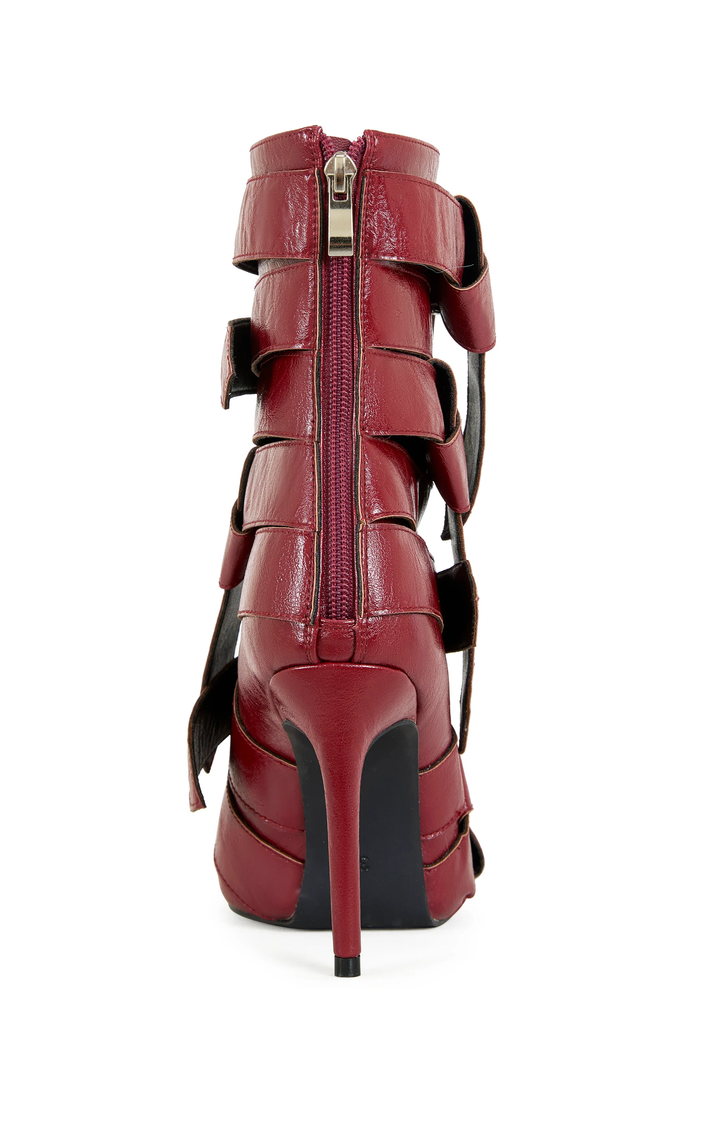 ALCETAS-RED STILETTO BOOTIE - Image 3