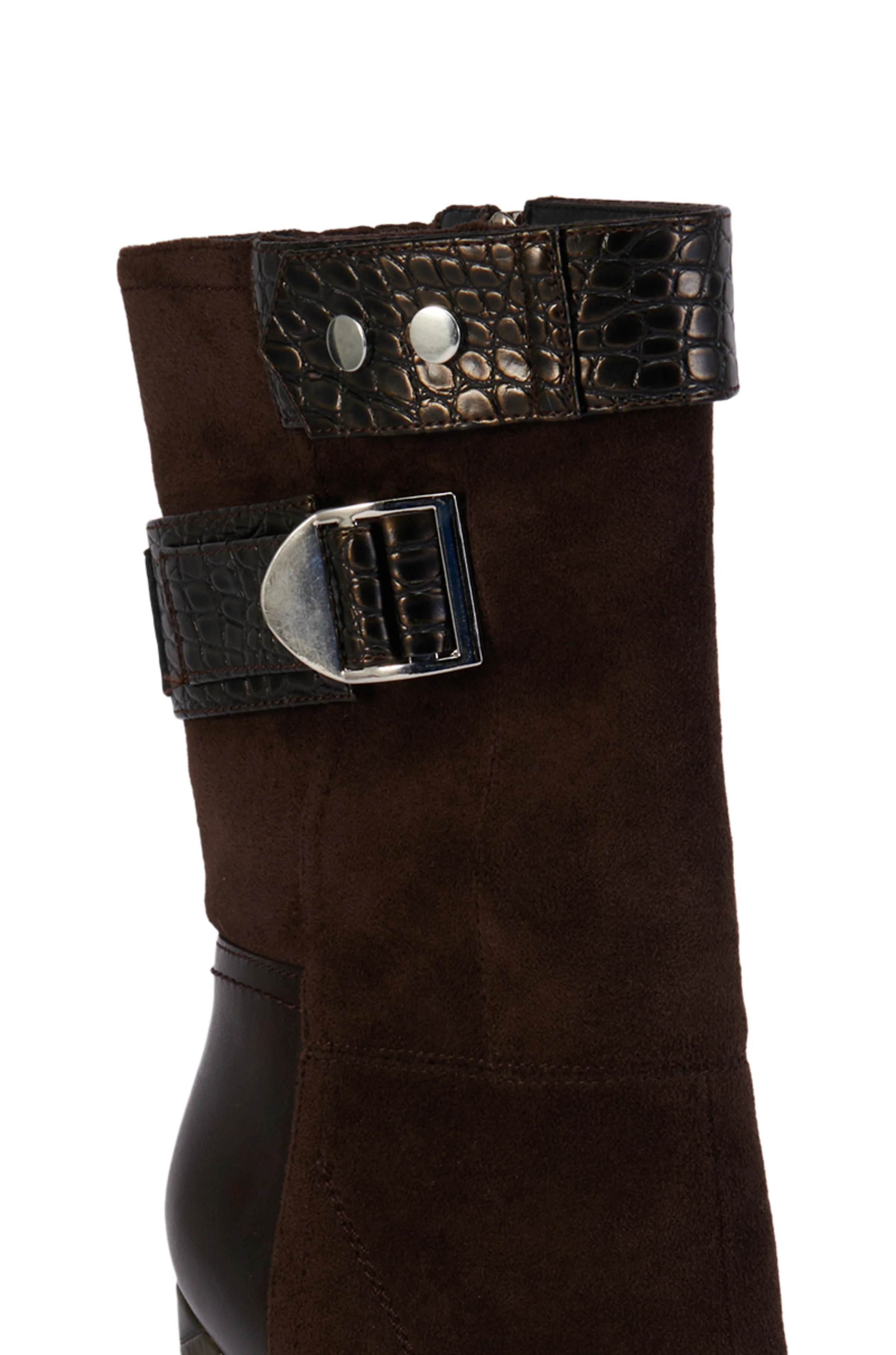 ALLONA-BROWN HEELED BOOTIE - Image 4