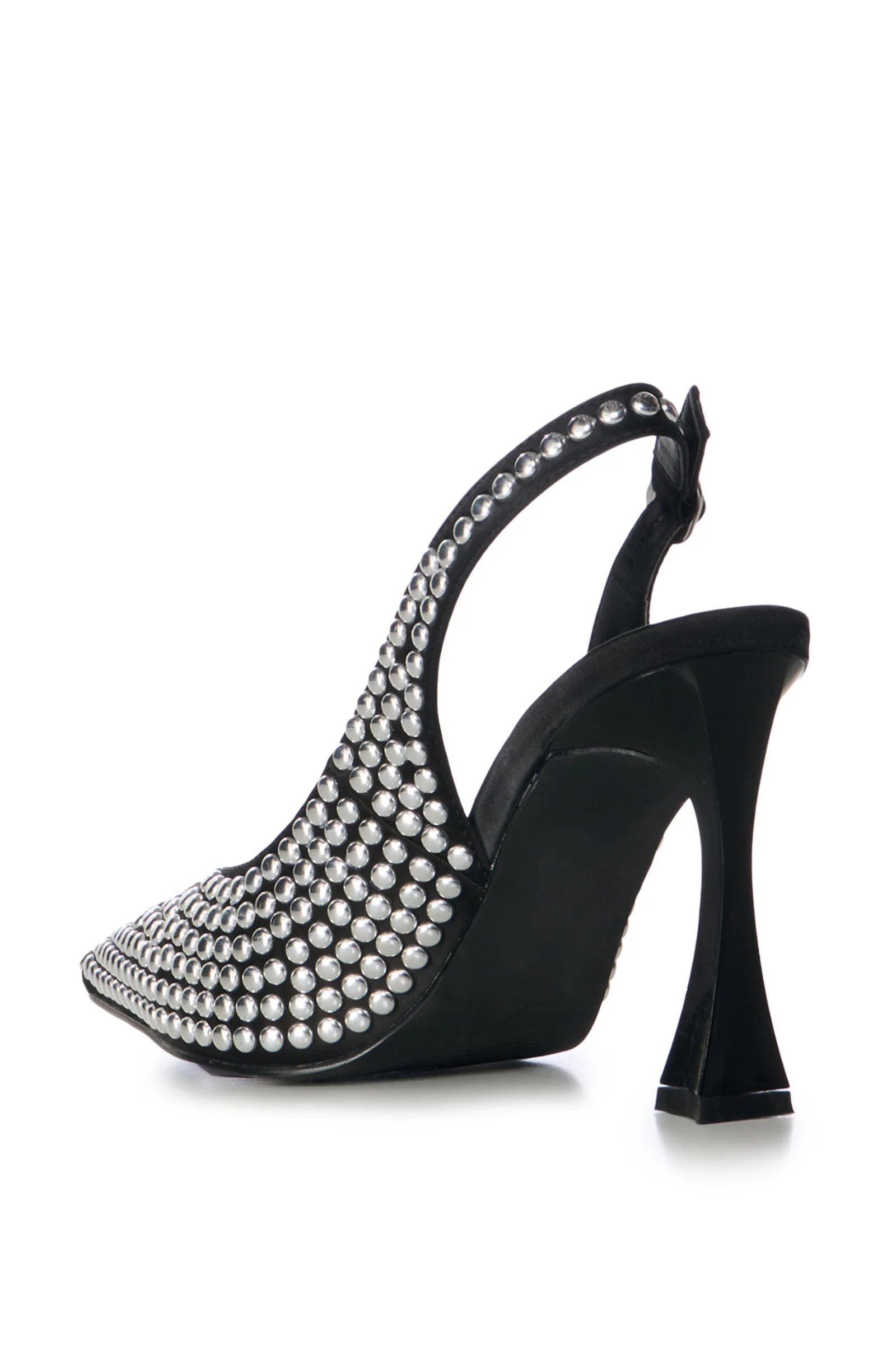 ALMIDA-BLACK STUDDED SLINGBACK PUMP - Image 3