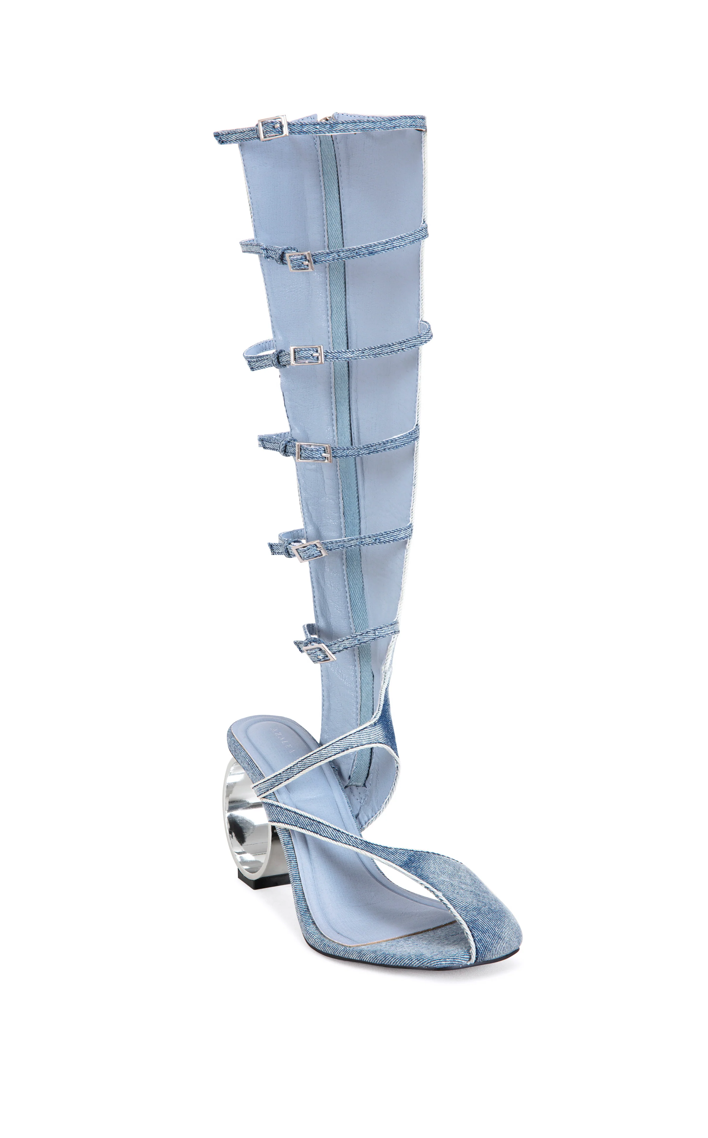 ANDREE-DENIM GLADIATOR SANDAL - Image 2