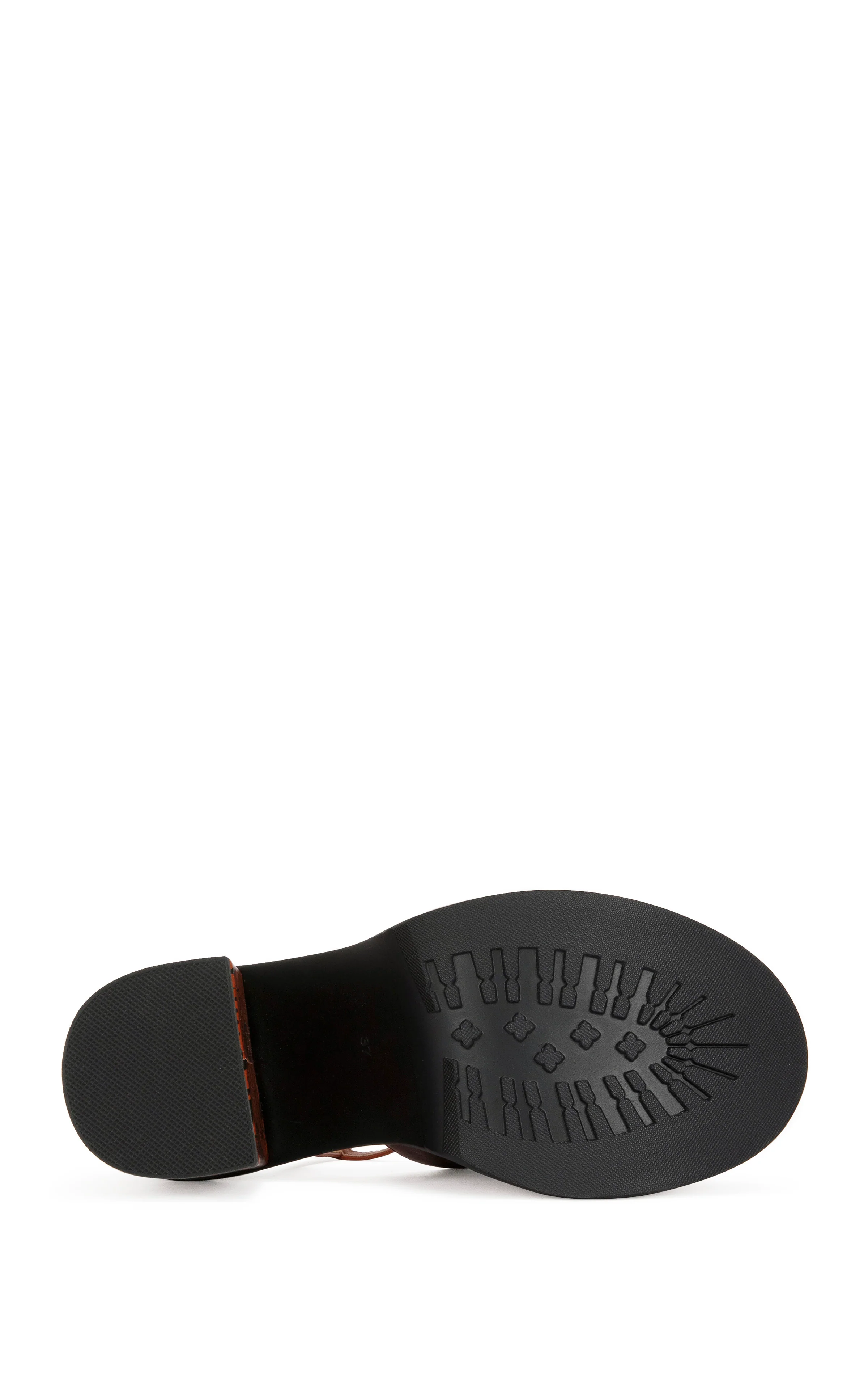 ANTHELMINE-COGNAC PLATFORM SANDAL - Image 5