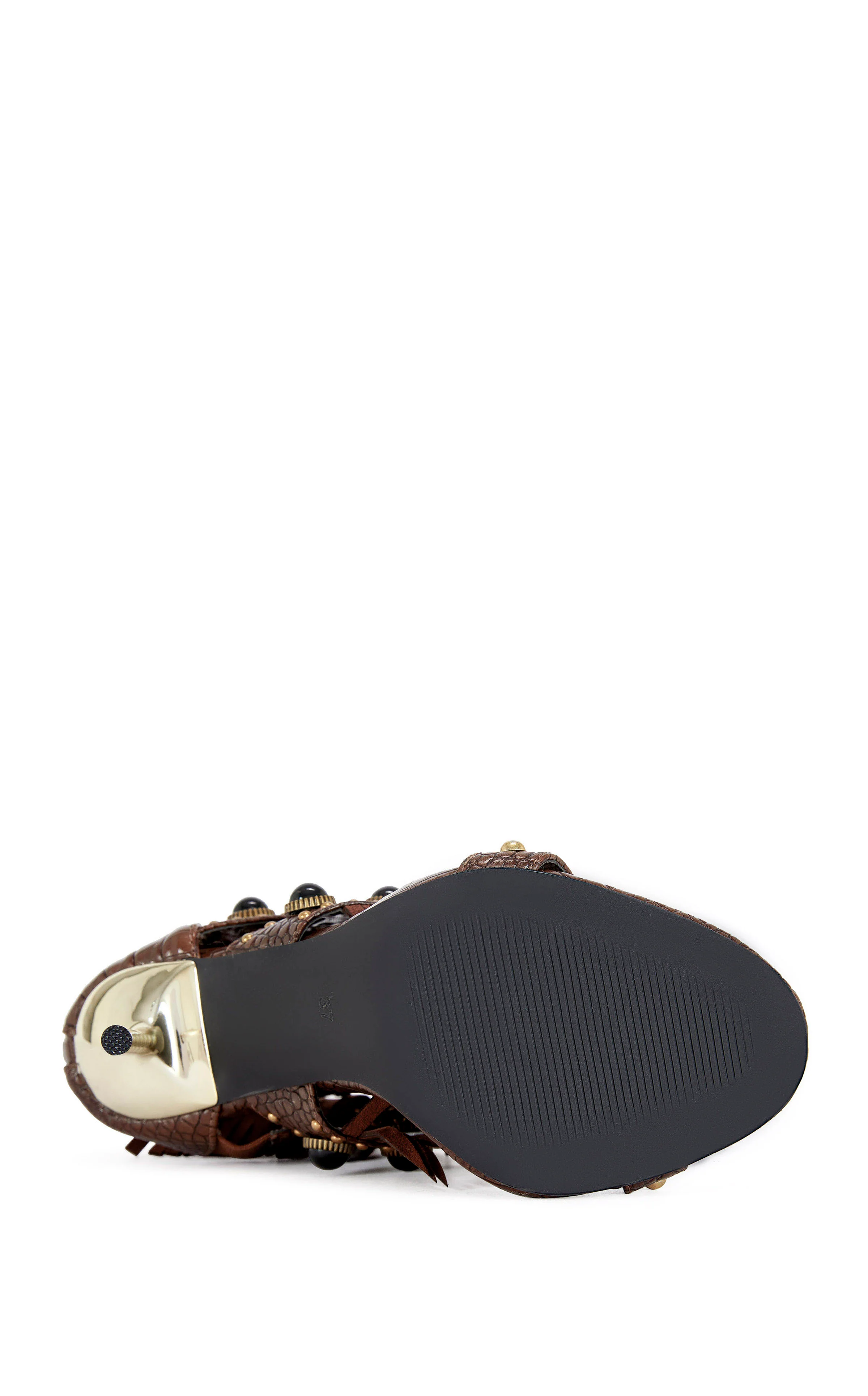 ANTOINE-CHOCOLATE STILETTO SANDAL - Image 5