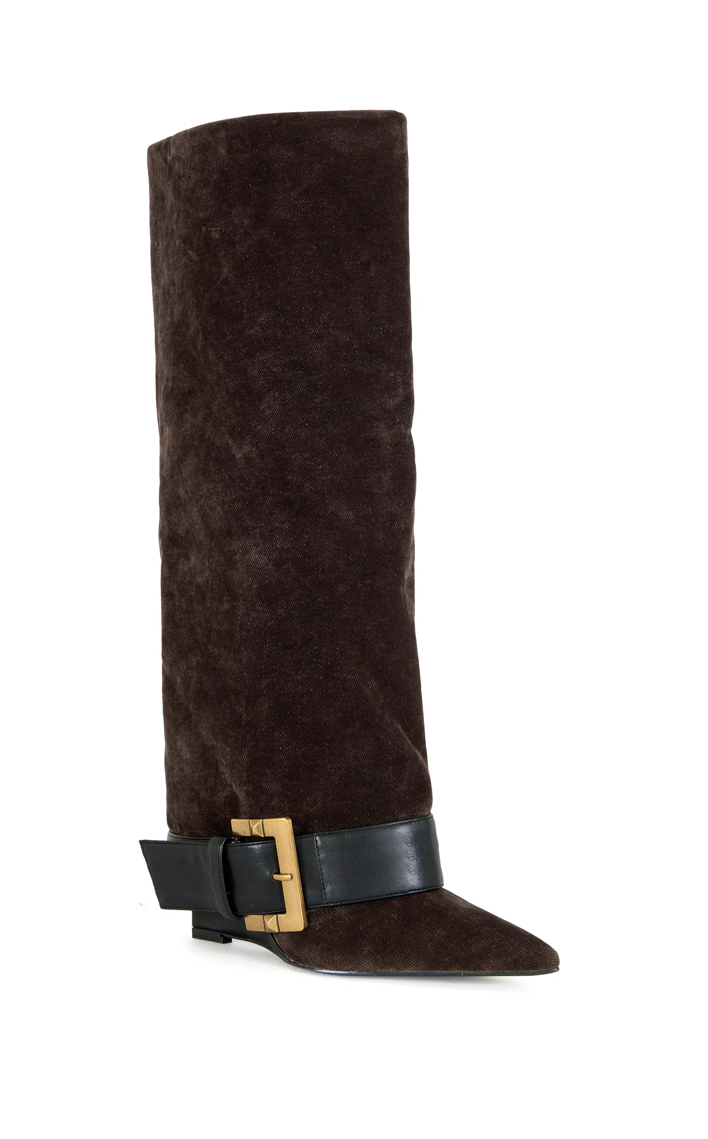 ANTONINA-BROWN WEDGE BOOT - Image 3