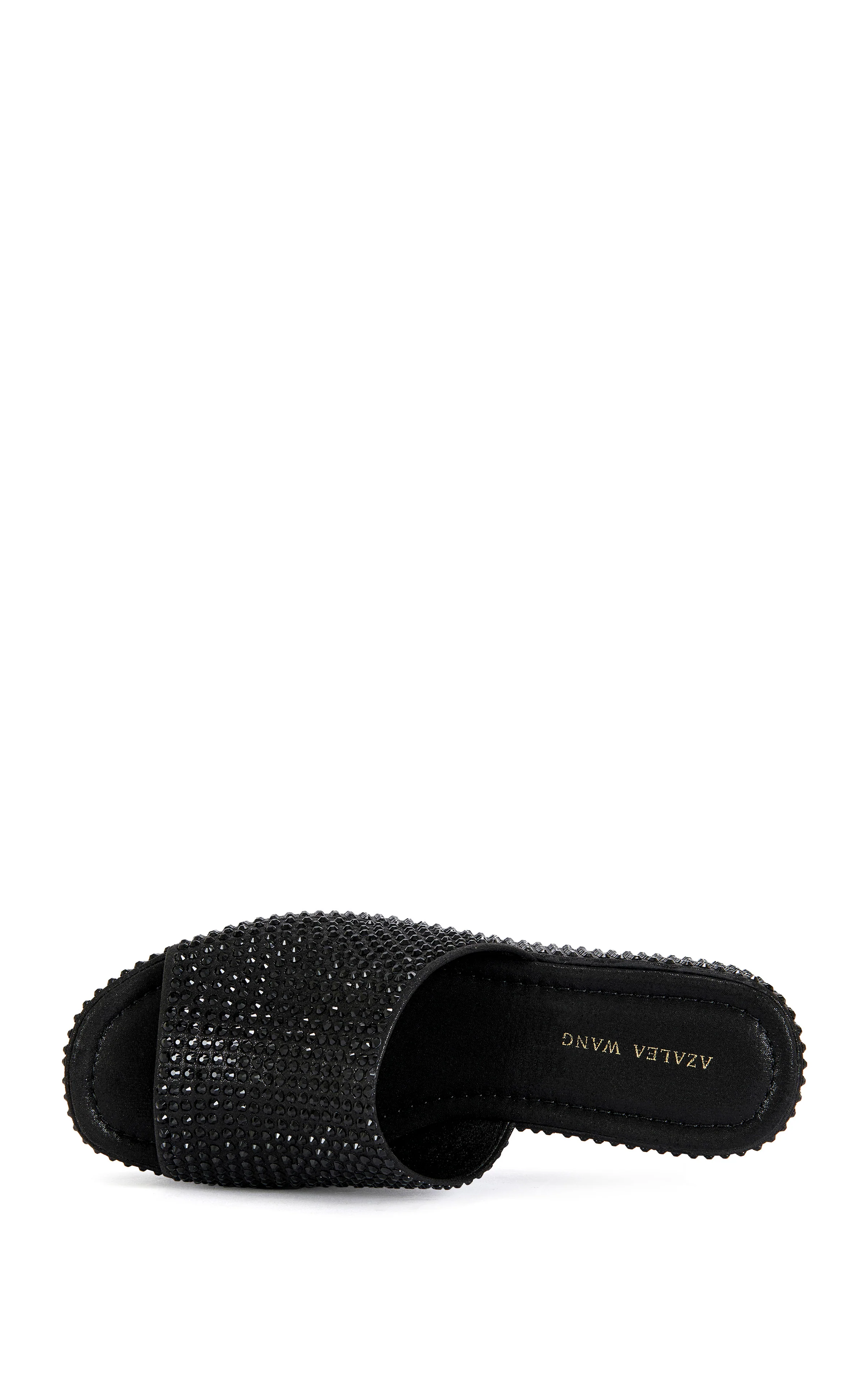 ARACHNA-BLACK RHINESTONE PLATFORM SANDAL - Image 4
