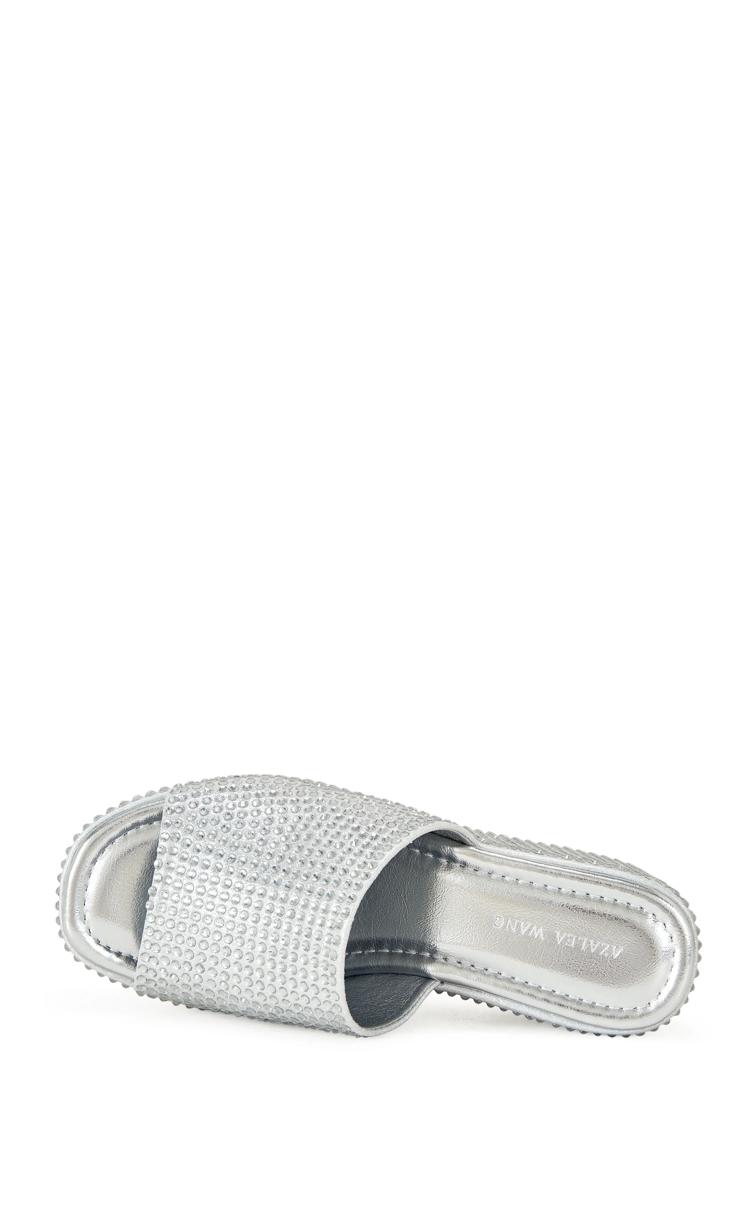 ARACHNA-SILVER RHINESTONE PLATFORM SANDAL - Image 5