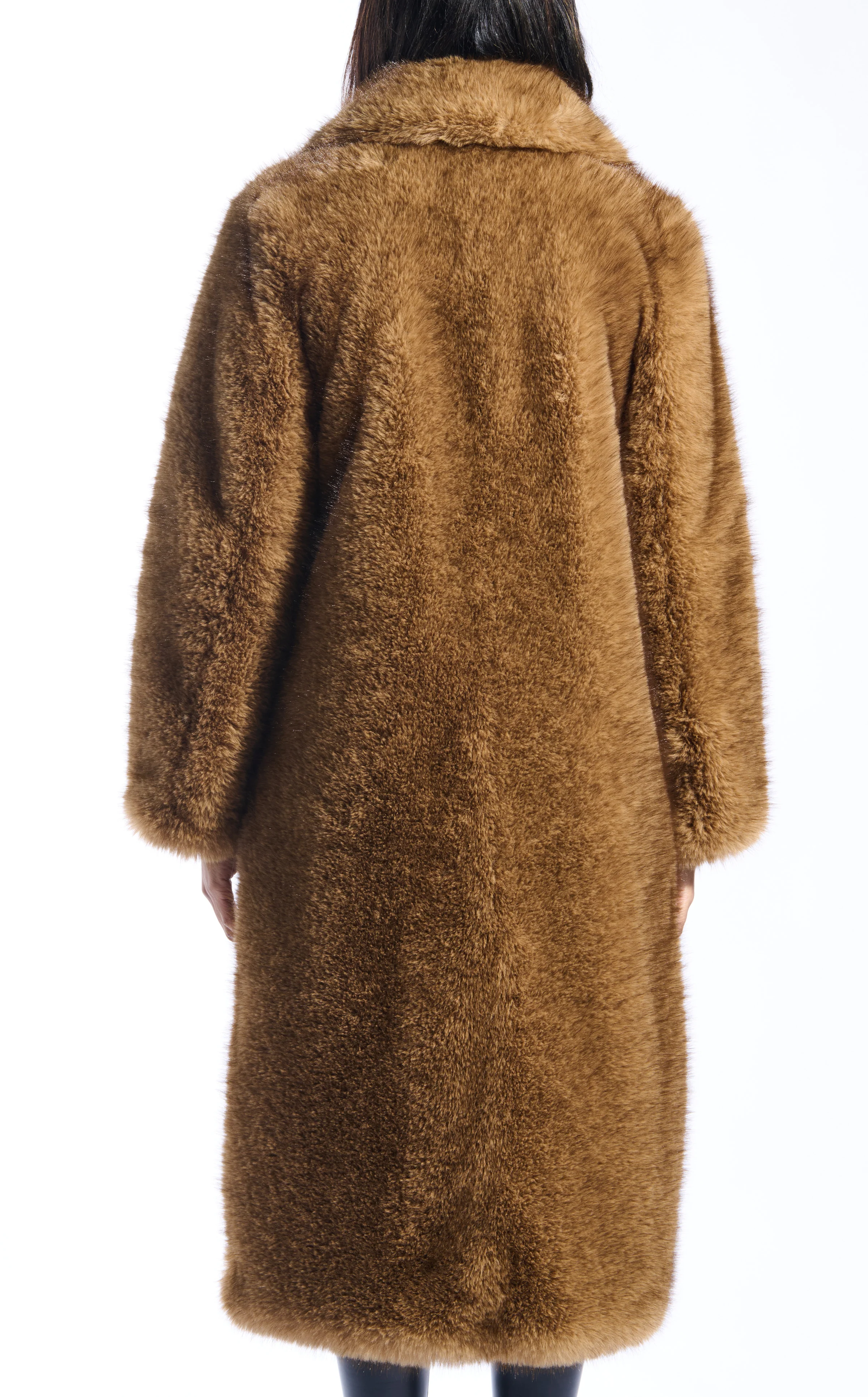 ARCHER-BROWN FAUX FUR COAT - Image 3