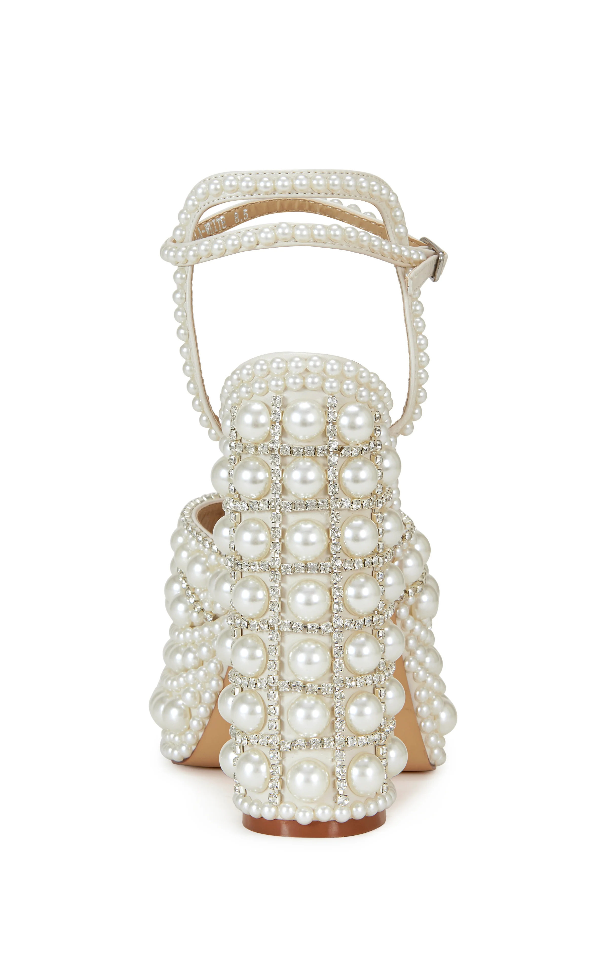ASTRELLA-WHITE PLATFORM HEELED SANDAL - Image 4