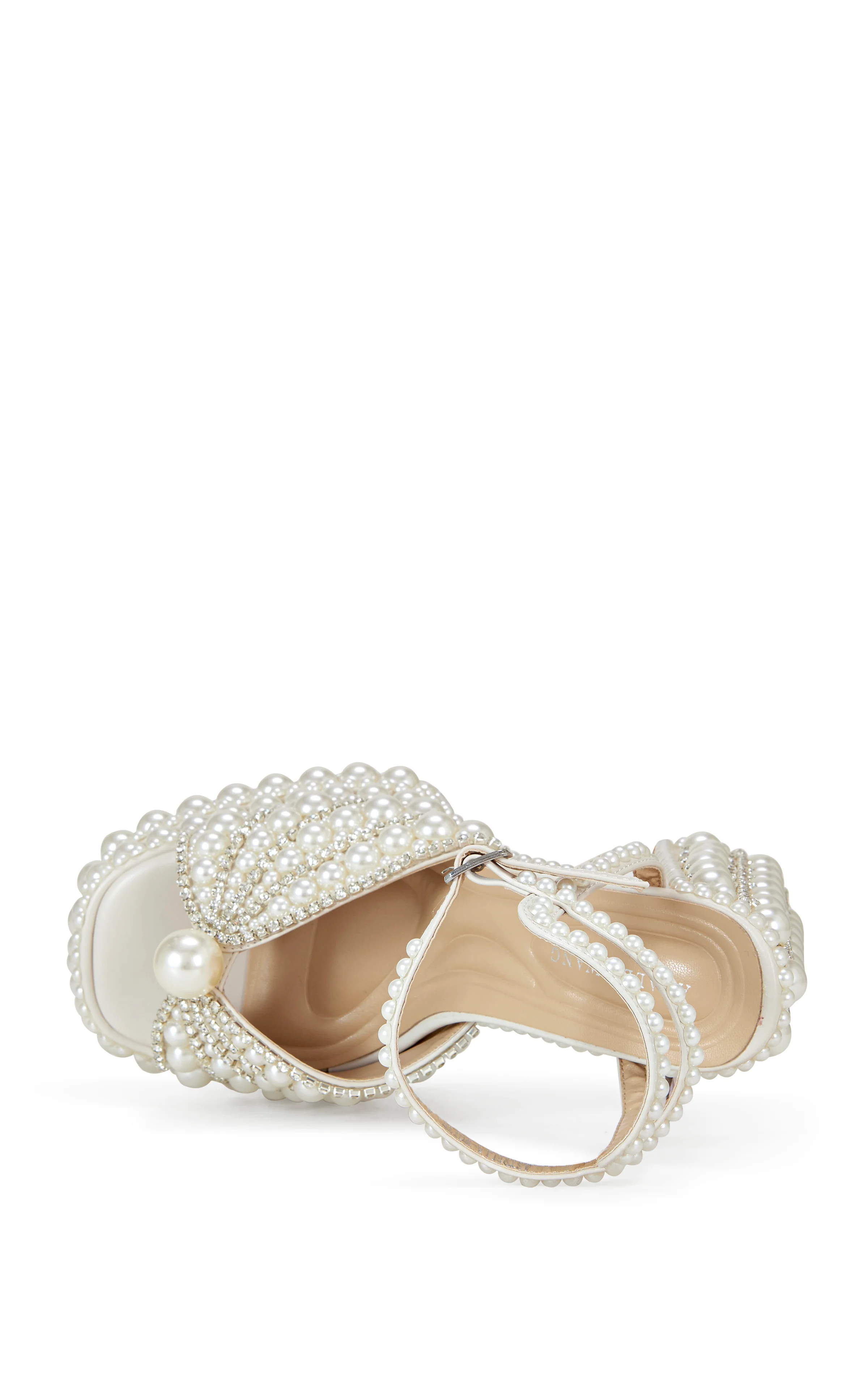 ASTRELLA-WHITE PLATFORM HEELED SANDAL - Image 6