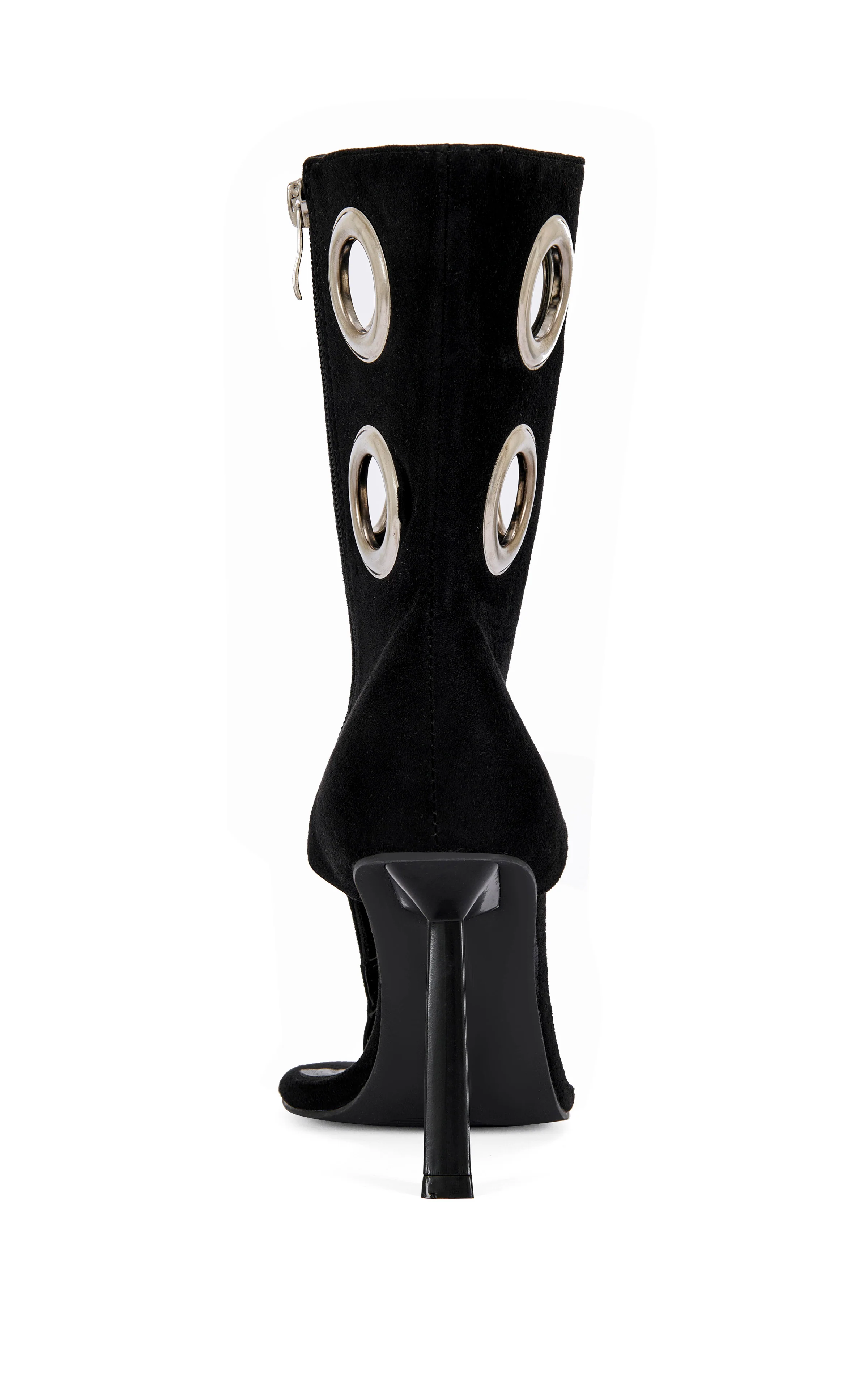 BAINA-BLACK STILETTO SANDAL BOOTIE - Image 4
