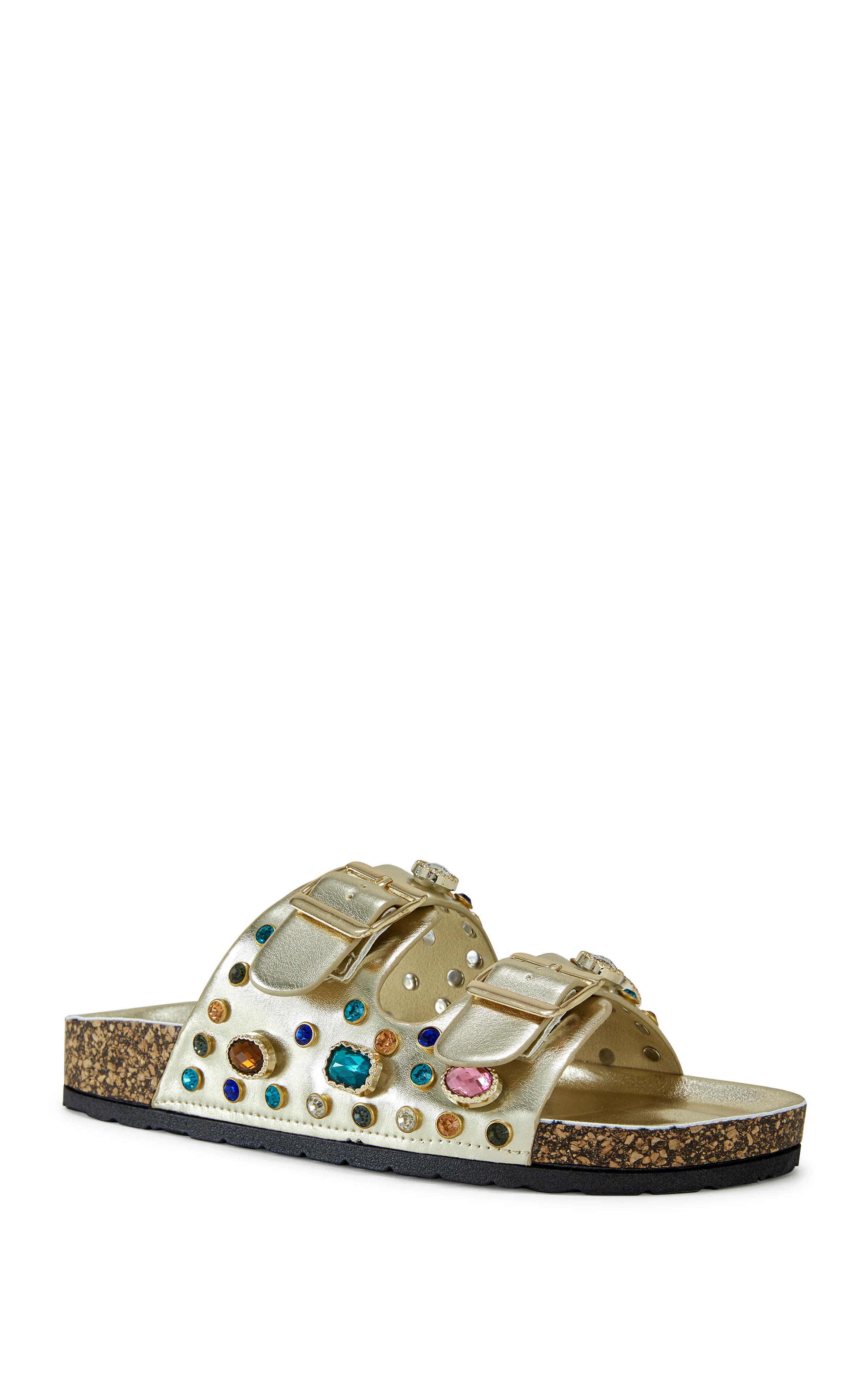 BAYLEAVES-GOLD FLAT SANDAL - Image 3