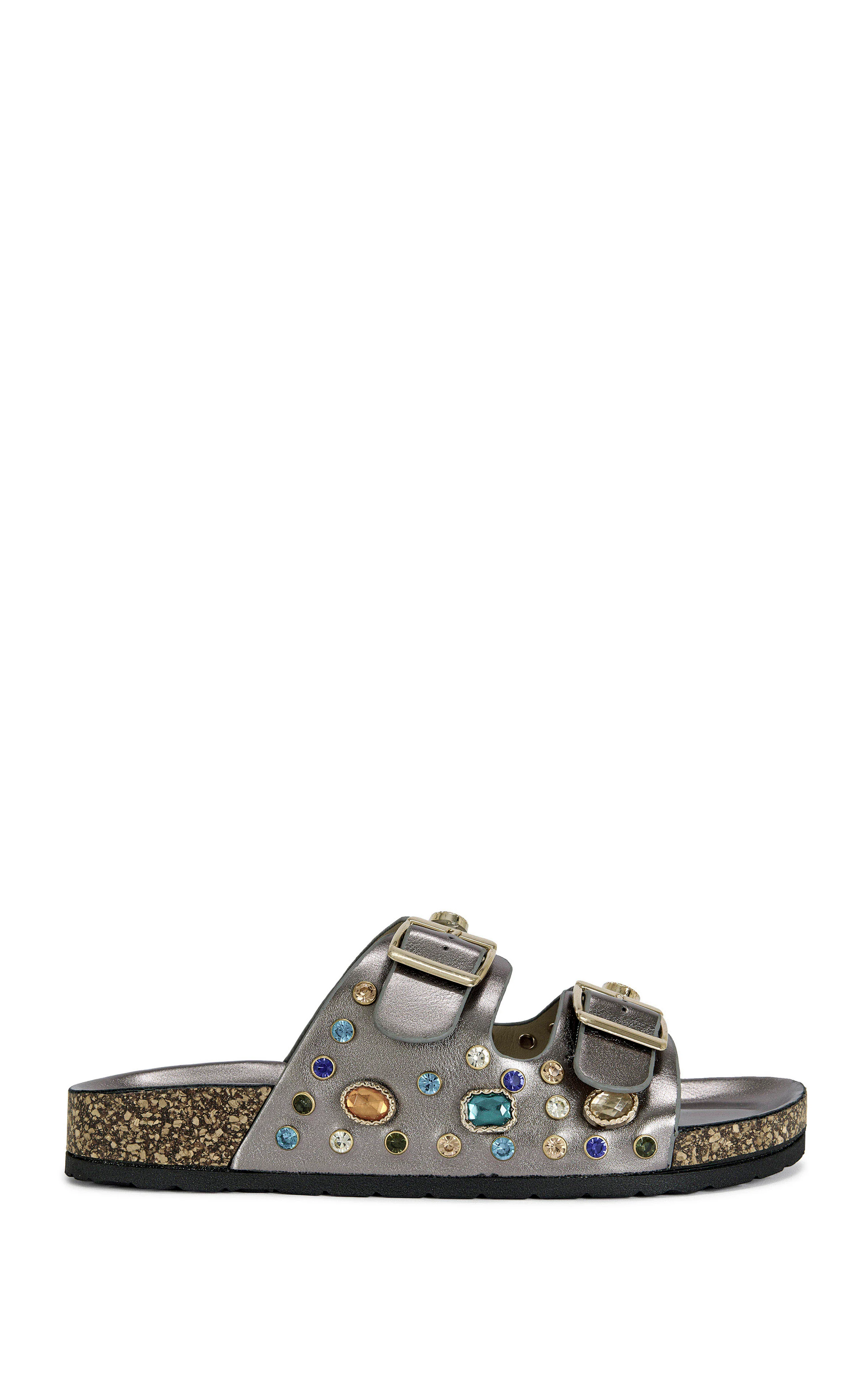 BAYLEAVES-PEWTER FLAT SANDAL - Image 2