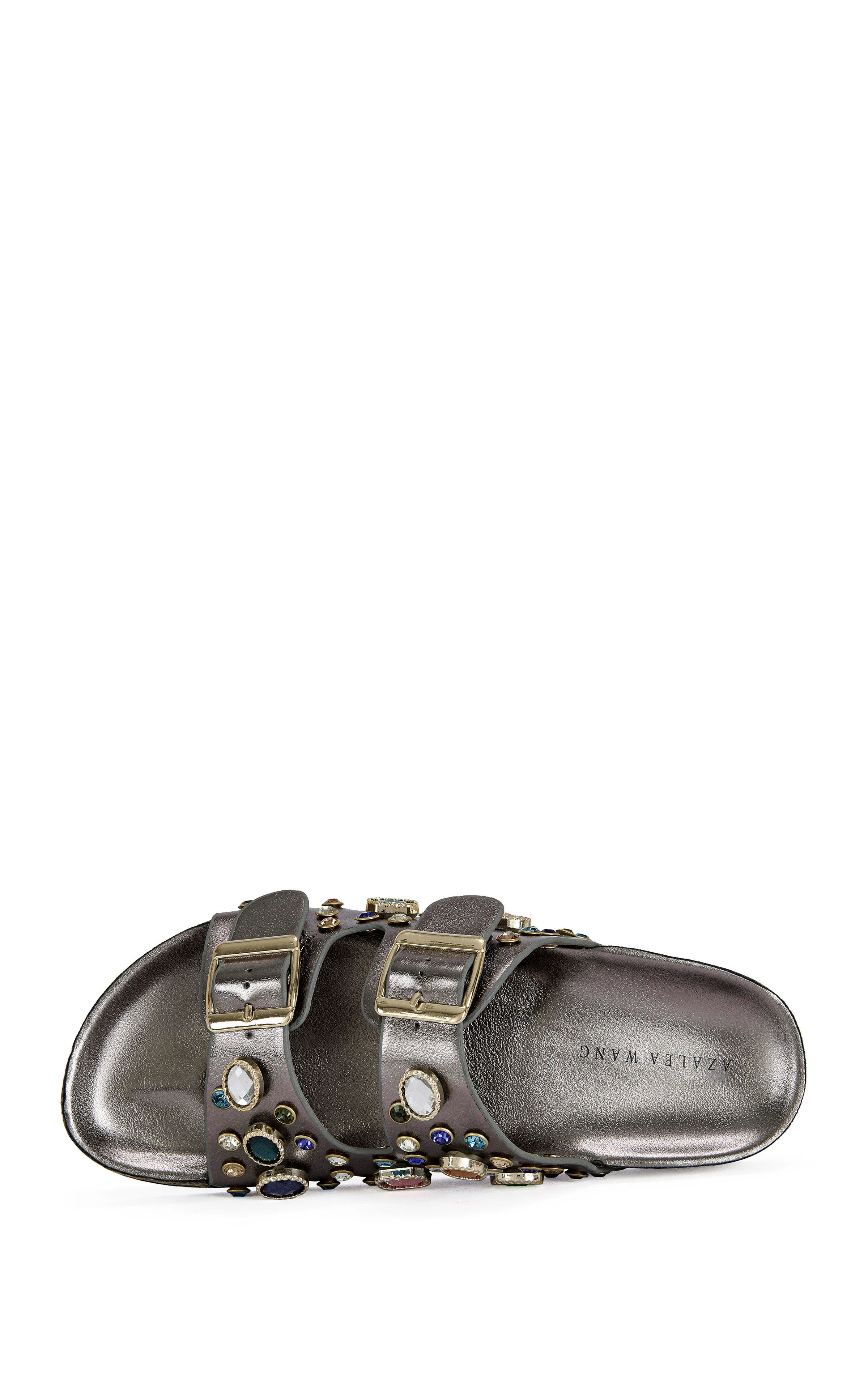BAYLEAVES-PEWTER FLAT SANDAL - Image 4