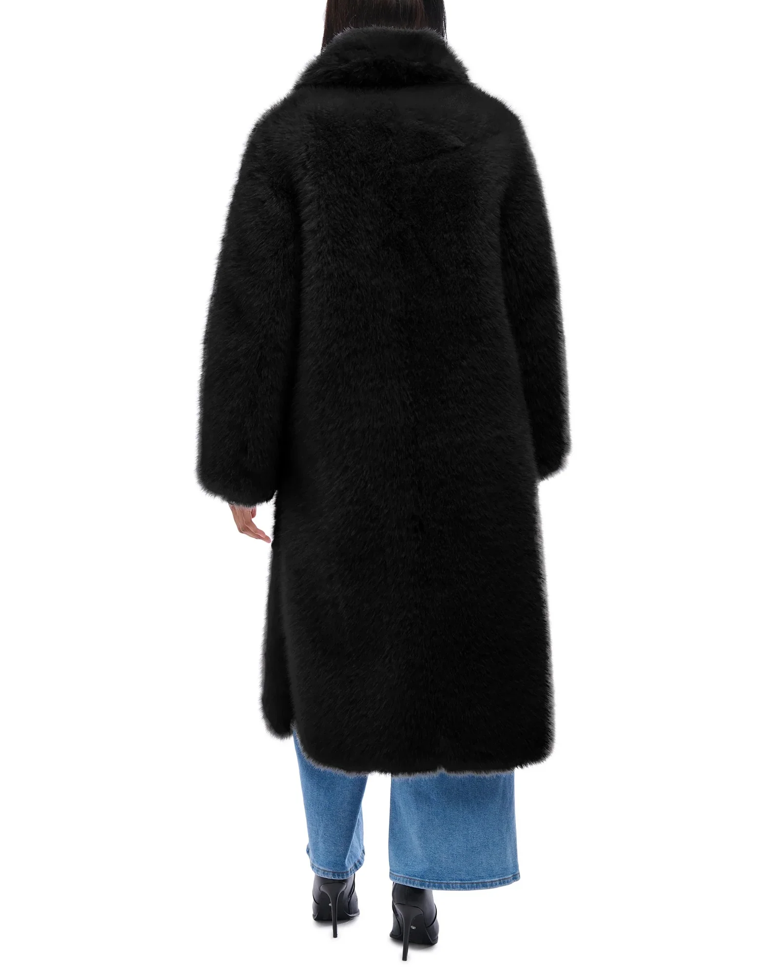 BCARDI-BLACK FAUX FUR JACKET - Image 4