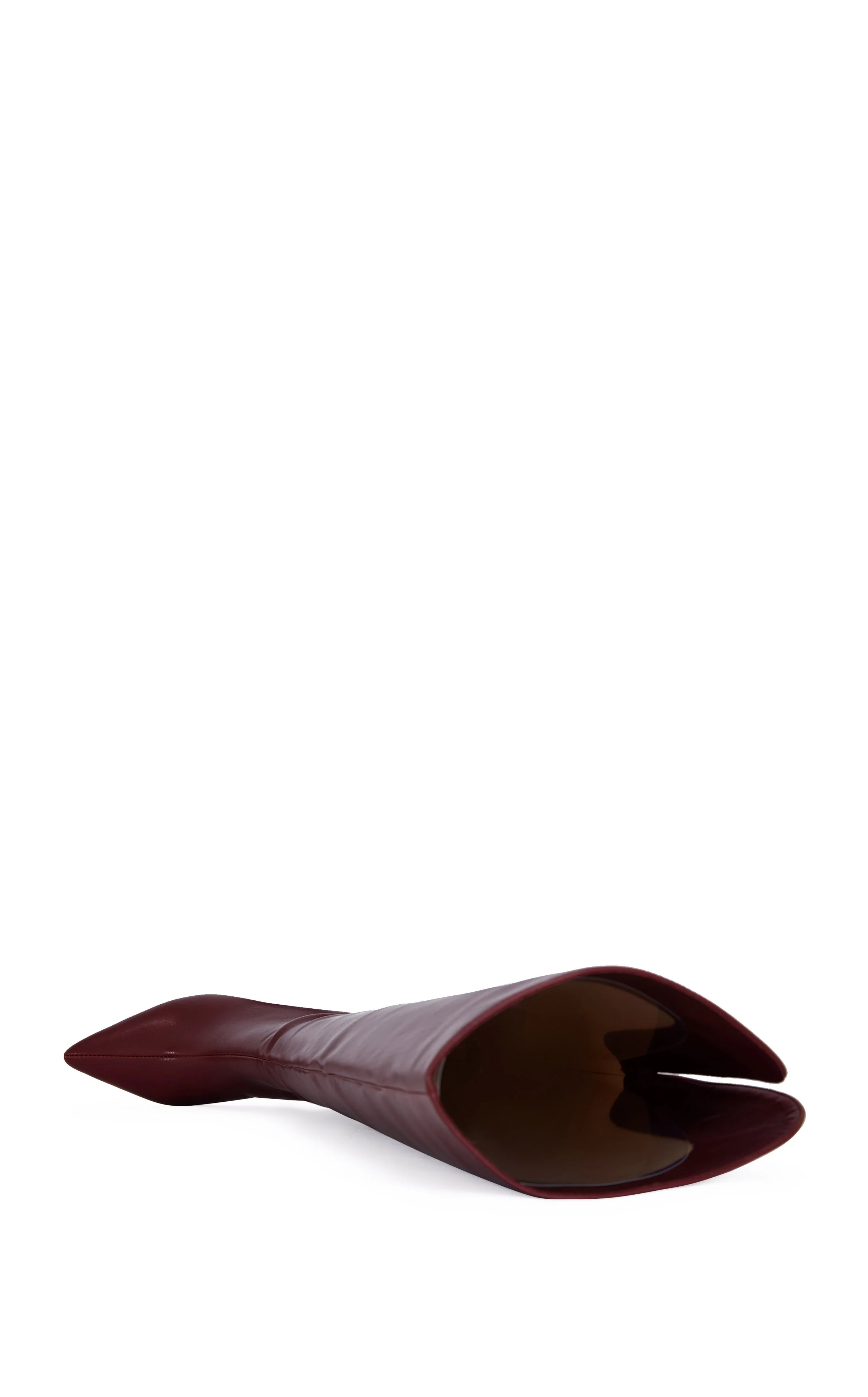 BEAUCOUP-BURGUNDY OVER THE KNEE CHUNKY STILETTO BOOT - Image 6