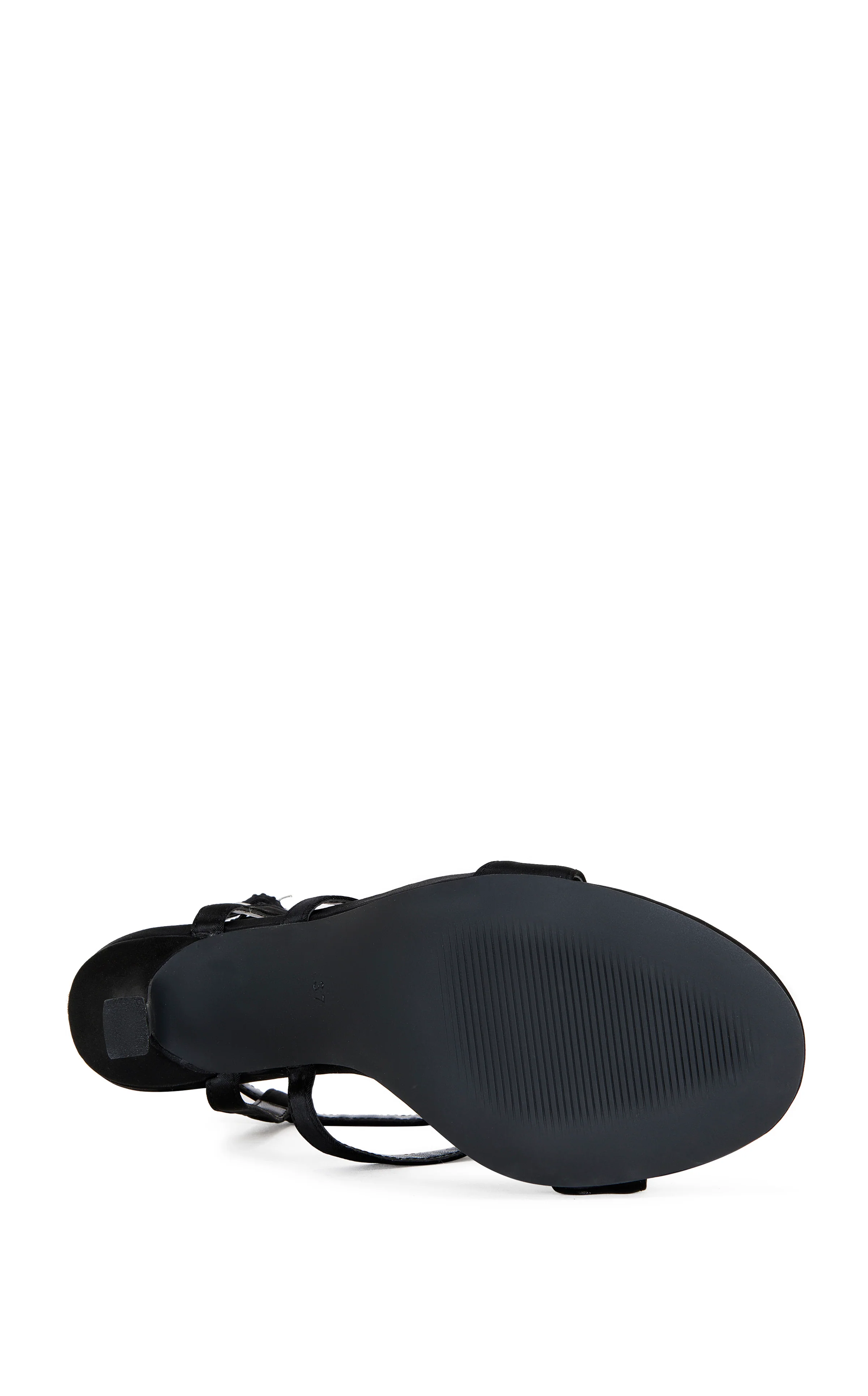 BESTELLA-BLACK JEWELLED STILETTO SANDAL - Image 4