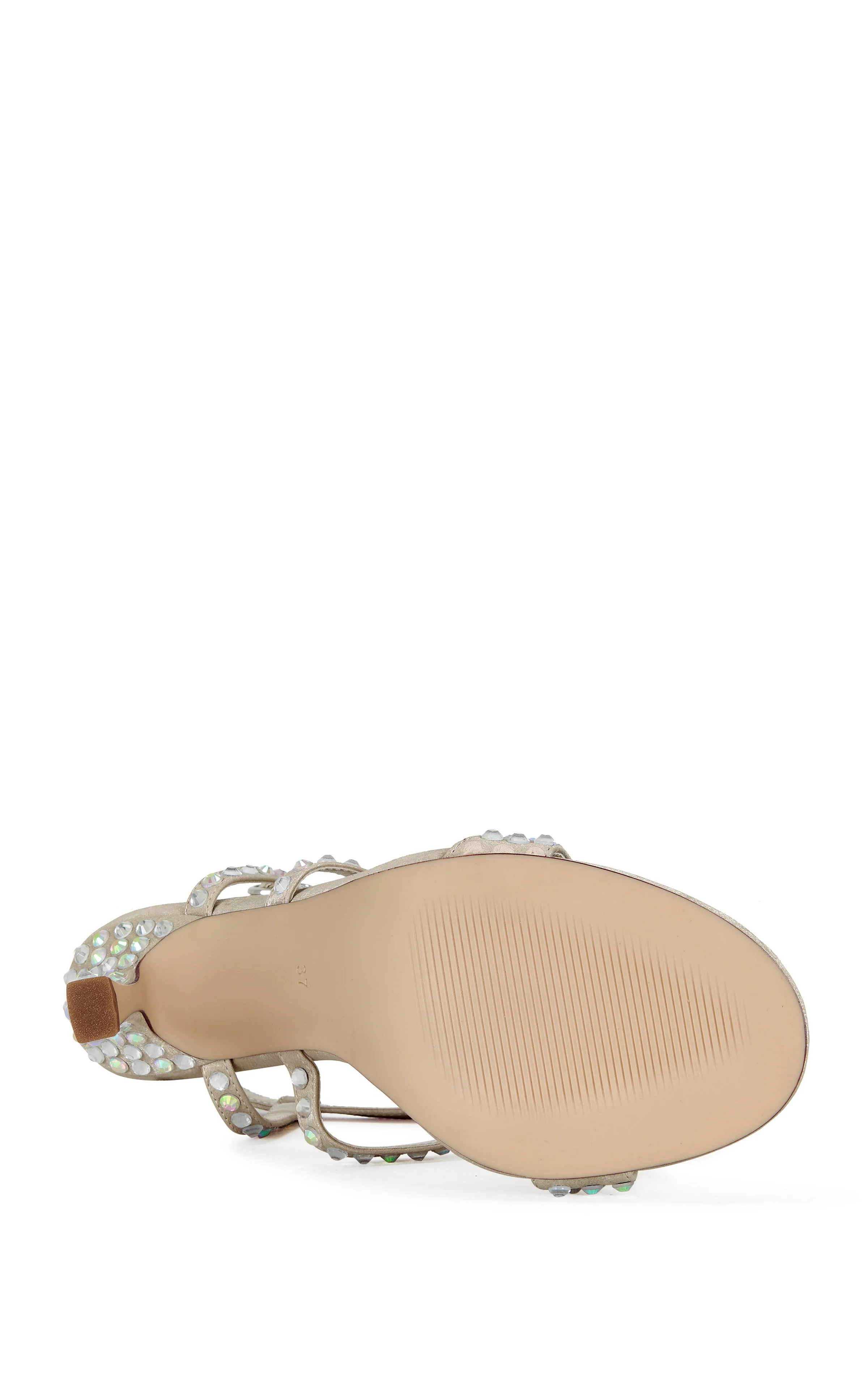 BESTELLA-CHAMPAGNE JEWELLED STILETTO SANDAL - Image 4