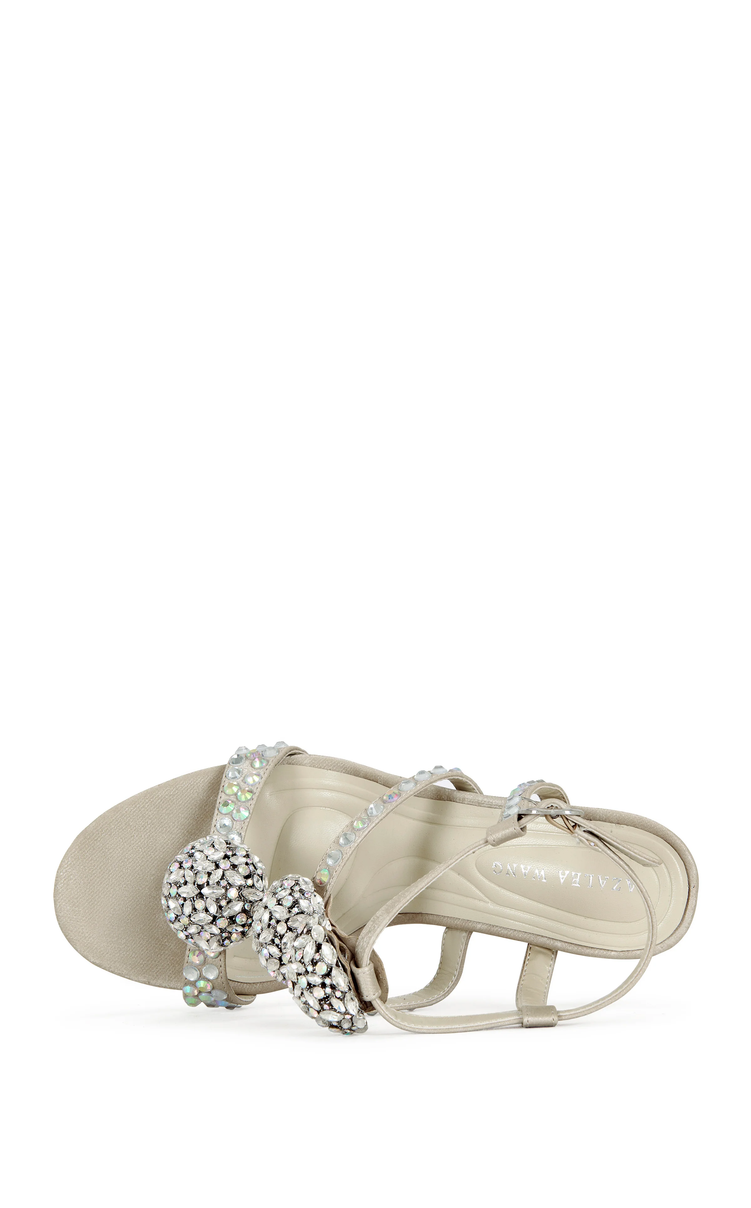 BESTELLA-CHAMPAGNE JEWELLED STILETTO SANDAL - Image 5