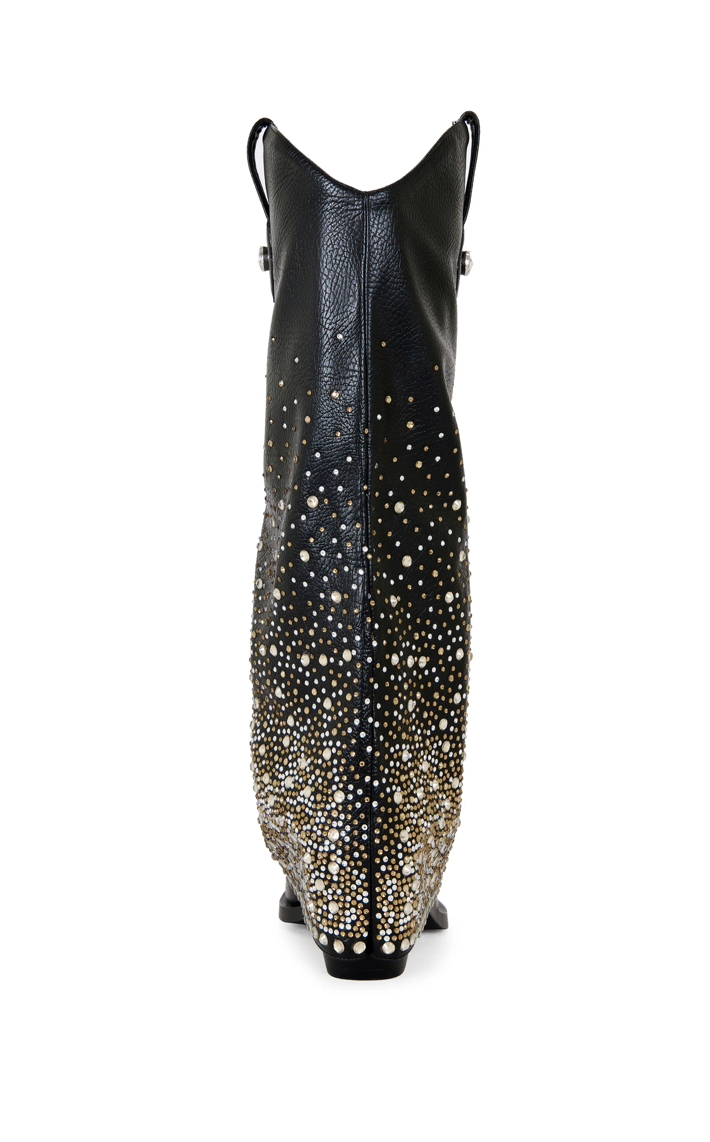 BETH-BLACK RHINESTONE FOLDOVER WESTERN BOOT - Image 3