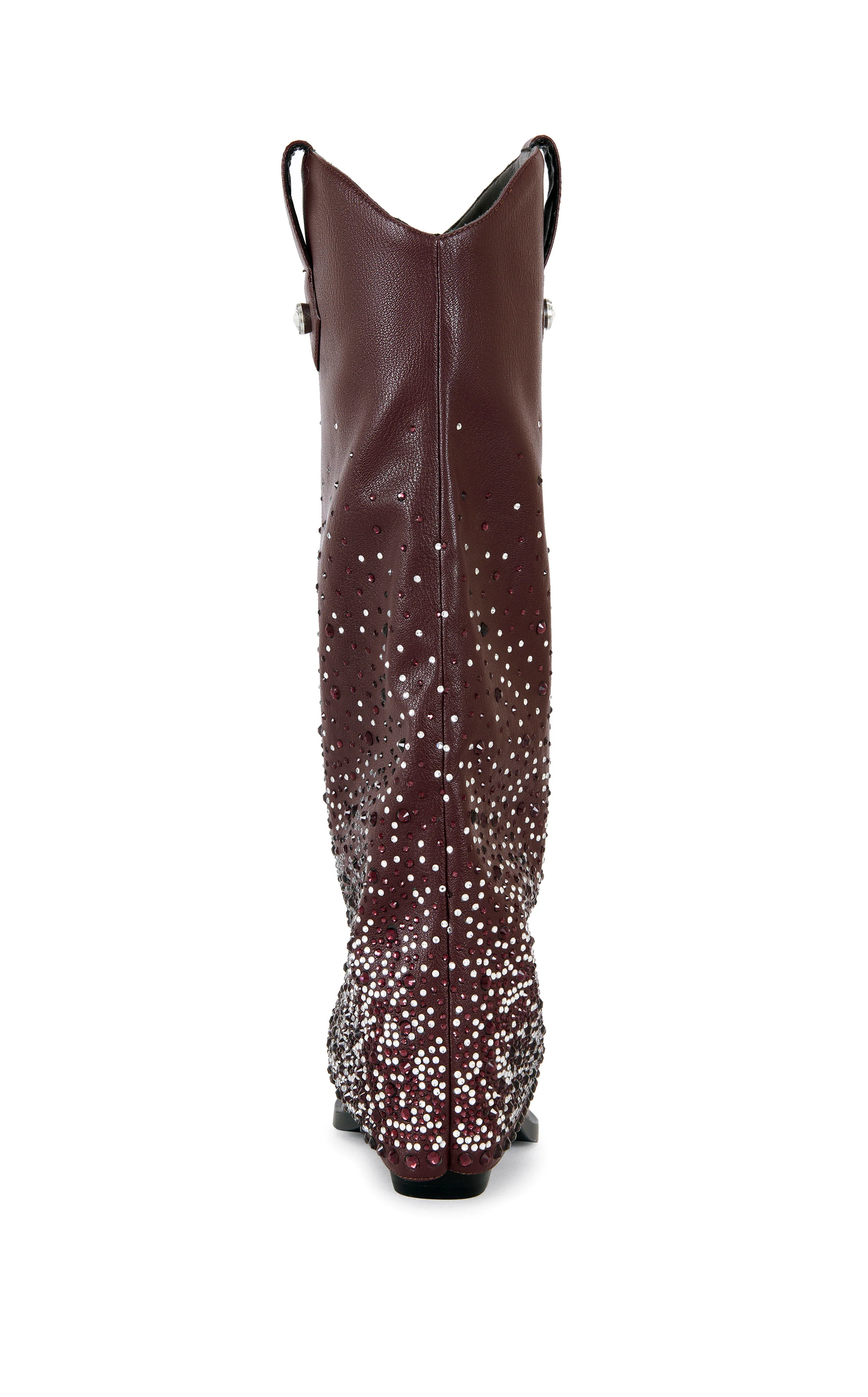 BETH-BROWN RHINESTONE FOLDOVER WESTERN BOOT - Image 3