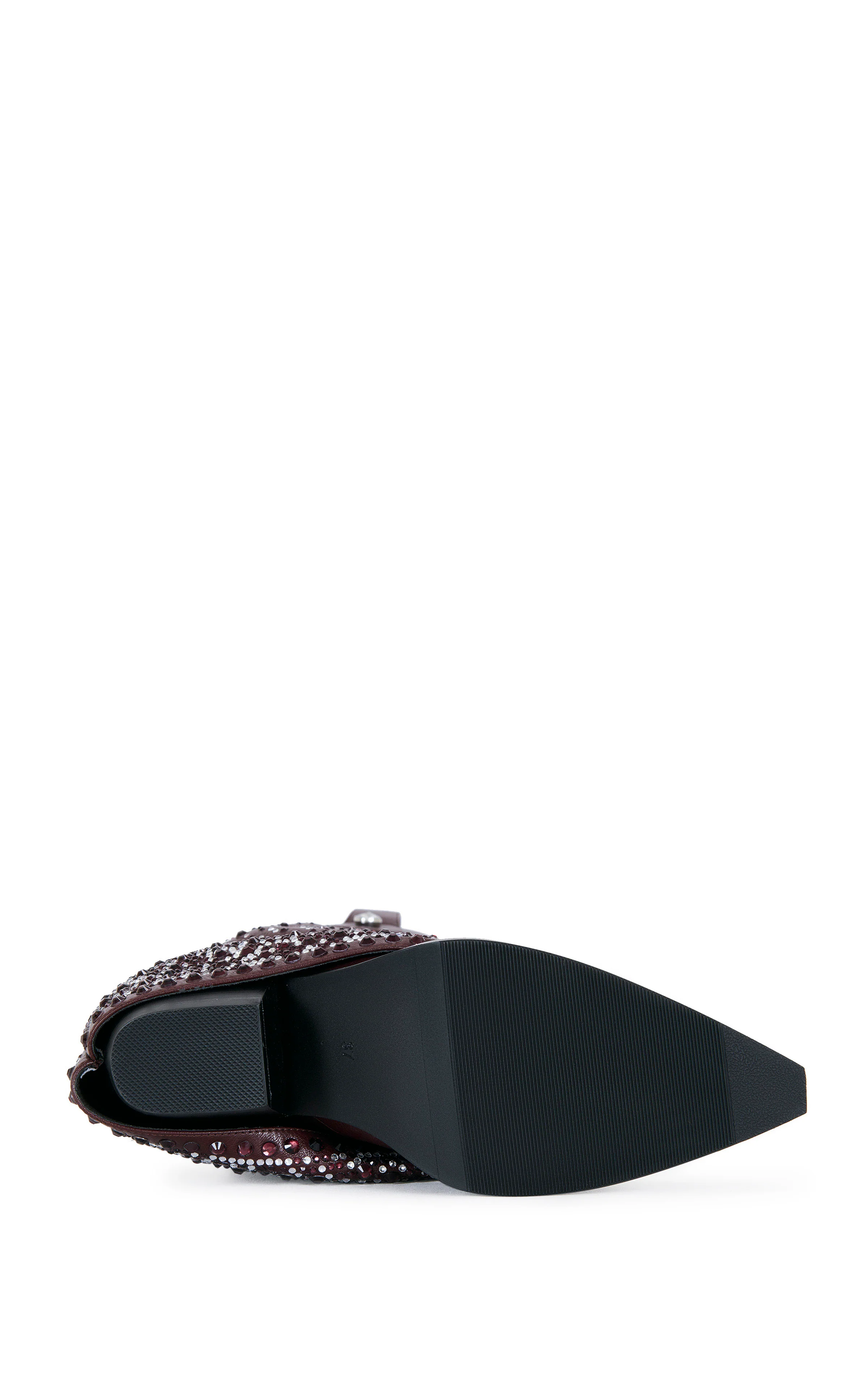 BETH-BROWN RHINESTONE FOLDOVER WESTERN BOOT - Image 4