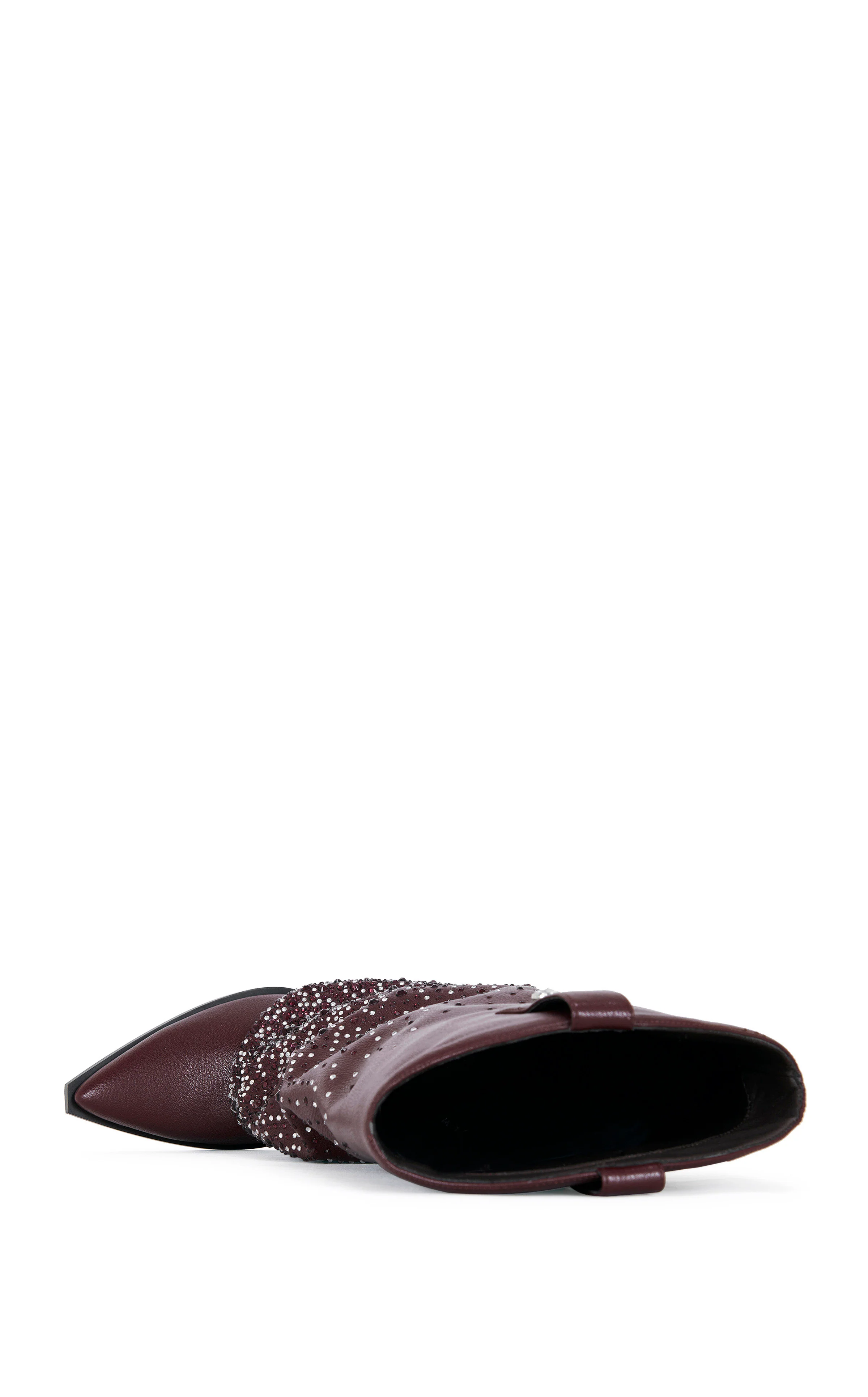 BETH-BROWN RHINESTONE FOLDOVER WESTERN BOOT - Image 5