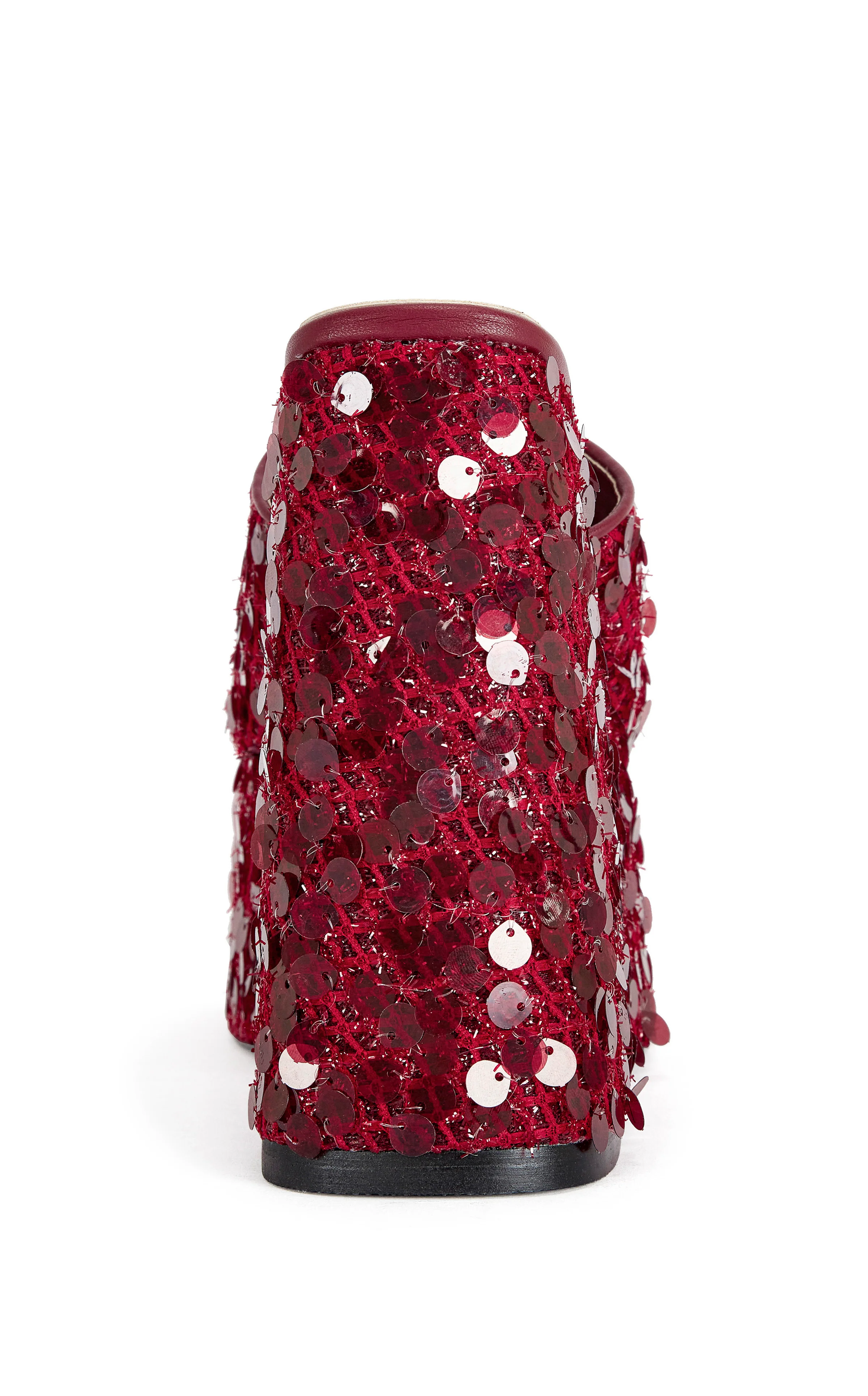BETSEY-RED PLATFORM SEQUIN WEDGE SANDAL - Image 3