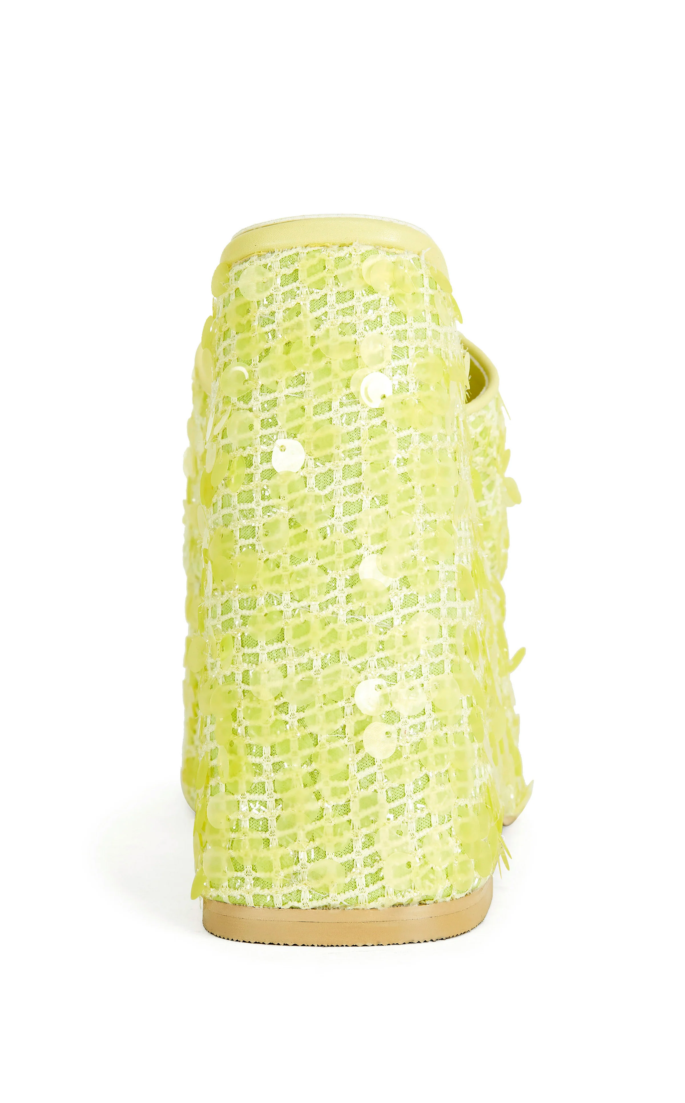 BETSEY-YELLOW PLATFORM SEQUIN WEDGE SANDAL - Image 3