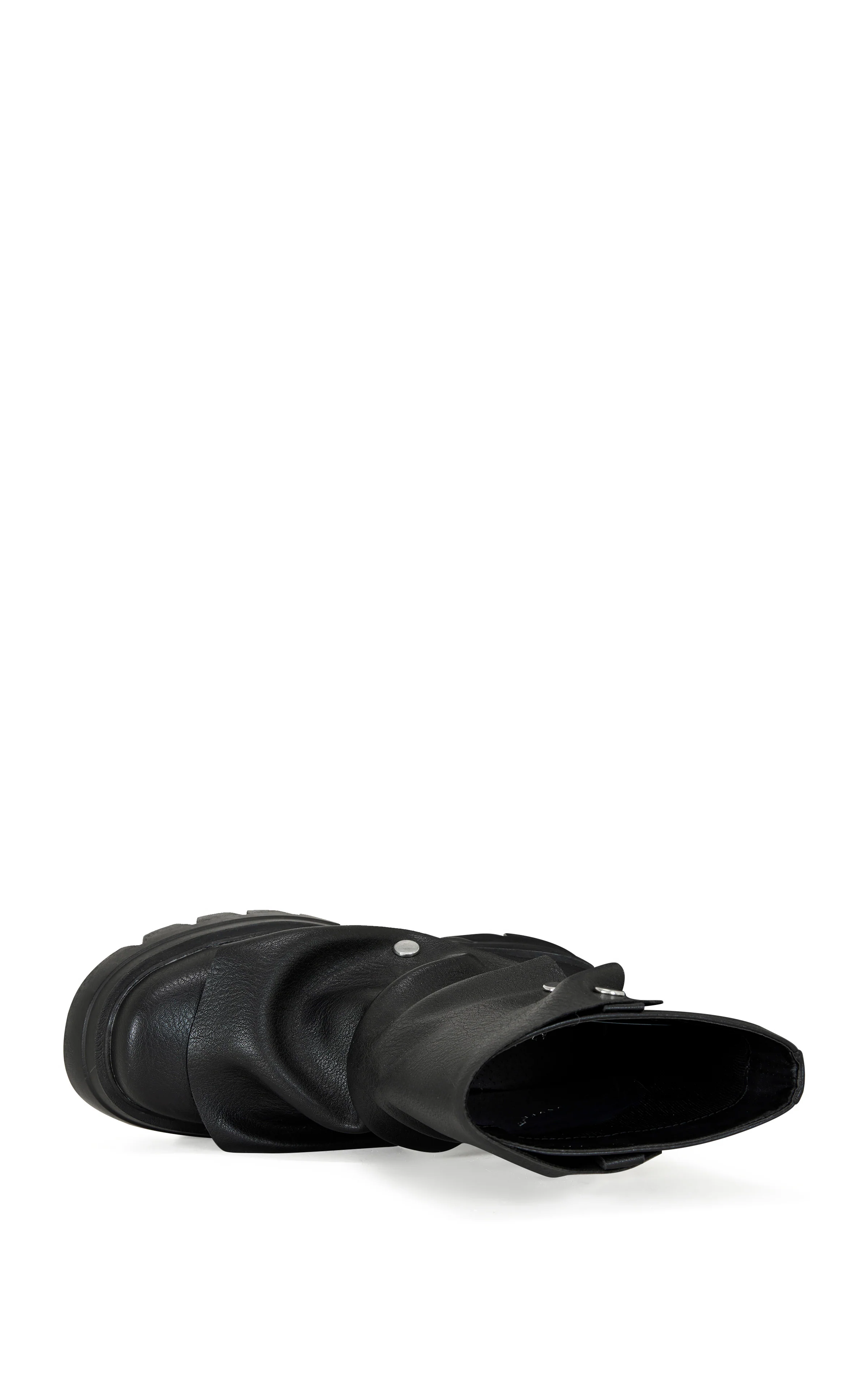 BHARTI-BLACK ADJUSTABLE COMBAT BOOT - Image 5