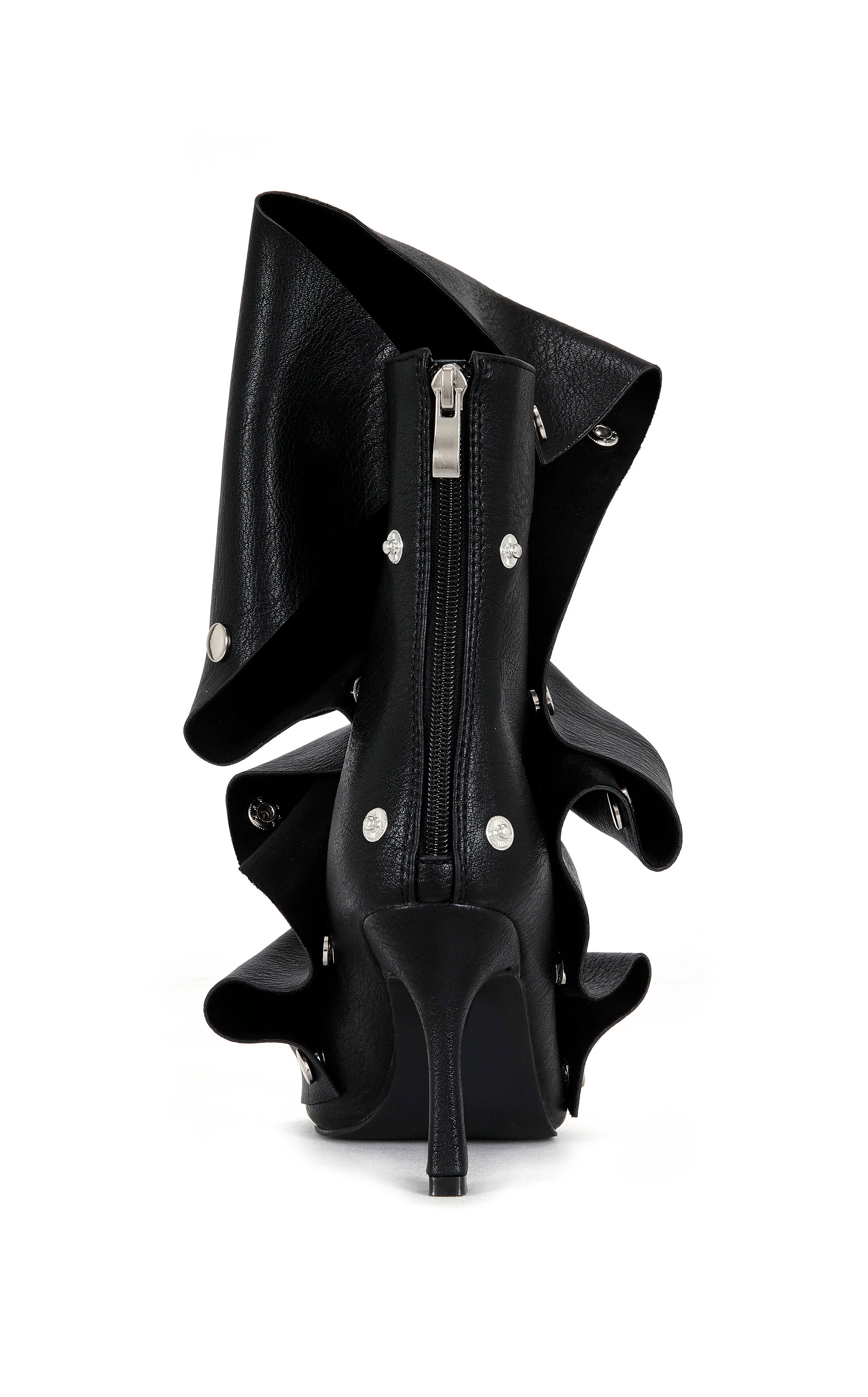 BIRDSONG-BLACK PEEP TOE STILETTO BOOTIE - Image 3