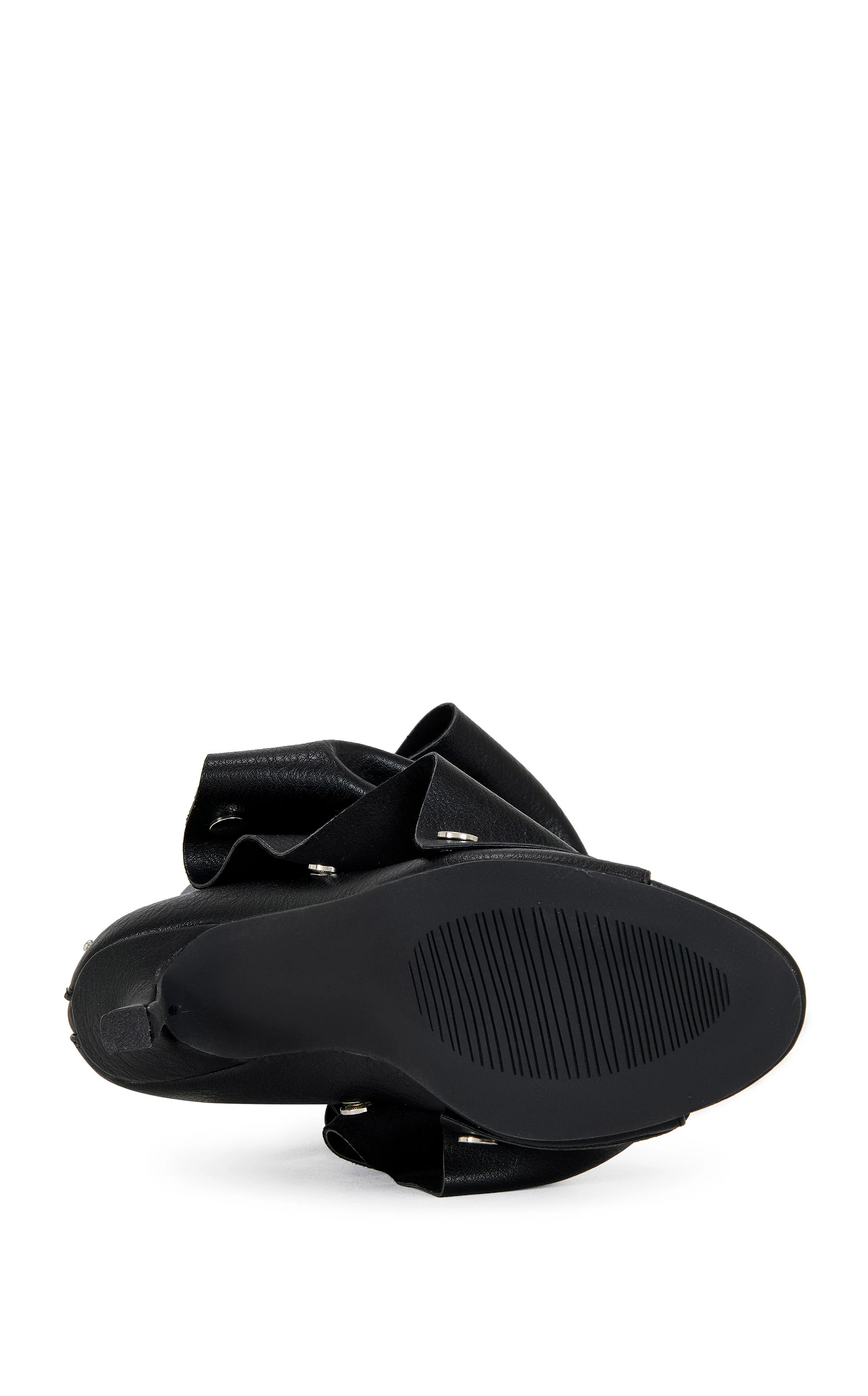 BIRDSONG-BLACK PEEP TOE STILETTO BOOTIE - Image 4