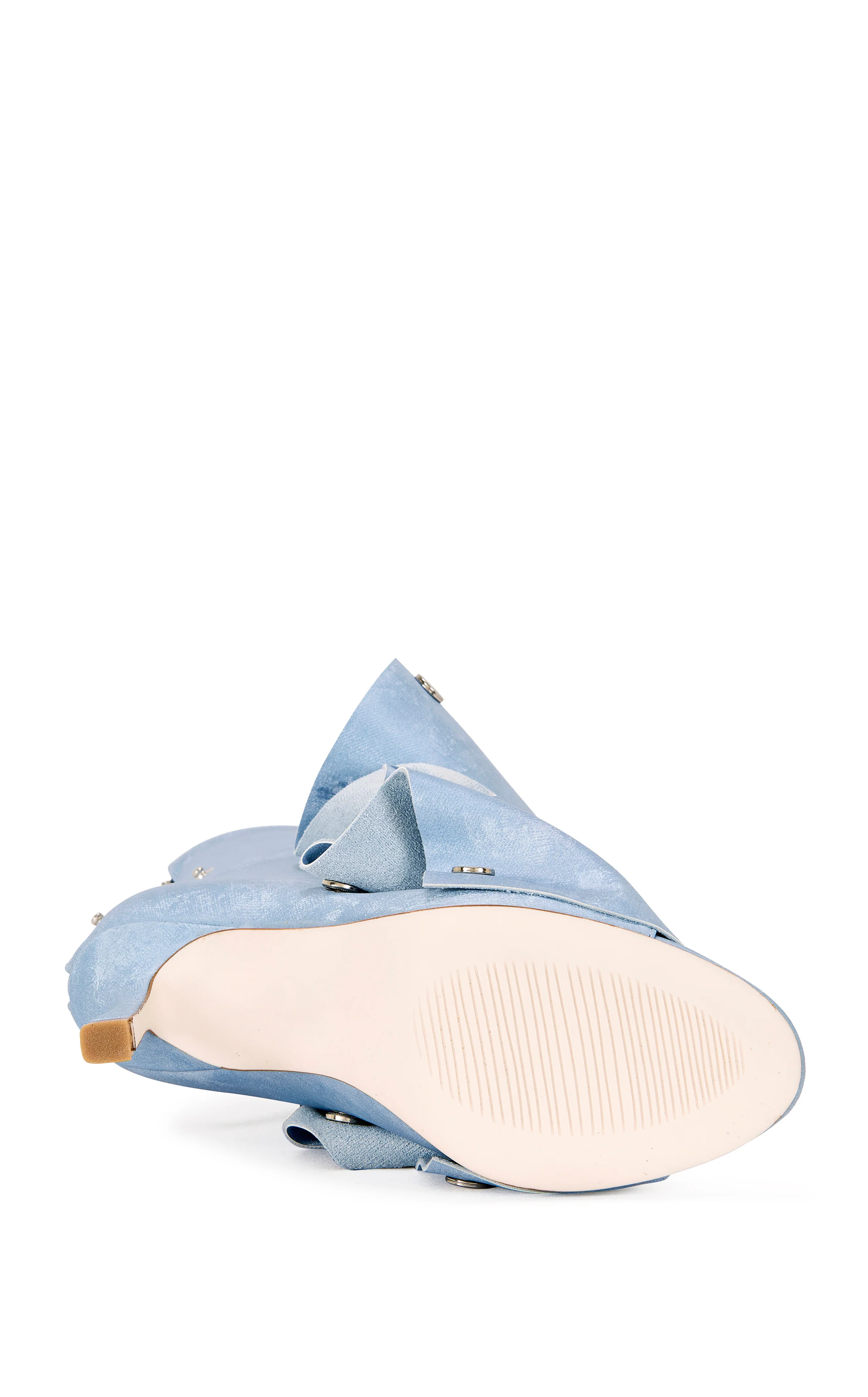 BIRDSONG-DENIM LIQUID LUXE PEEP TOE STILETTO BOOTIE - Image 5