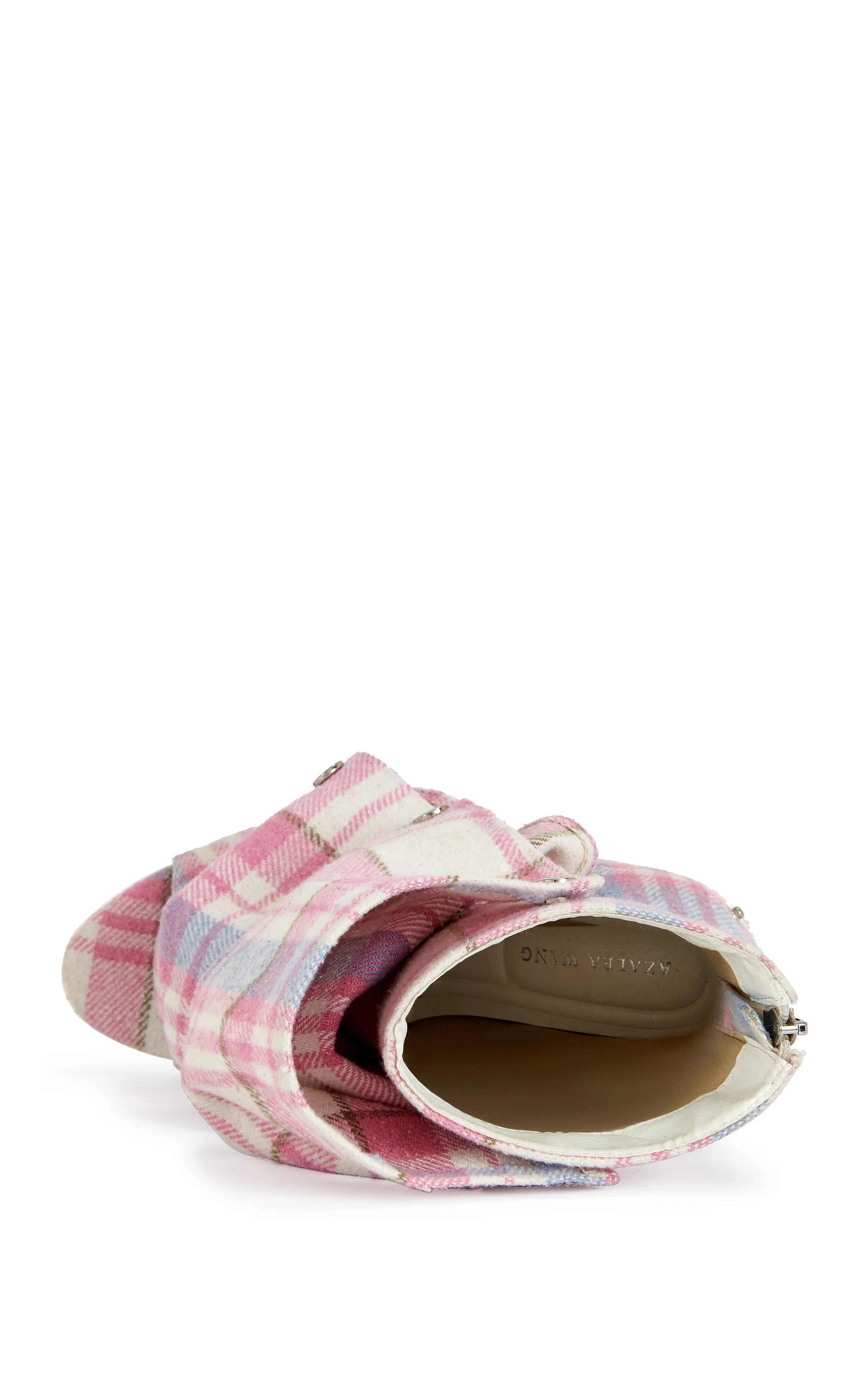 BIRDSONG-PINKPLAID STILETTO BOOTIE - Image 4