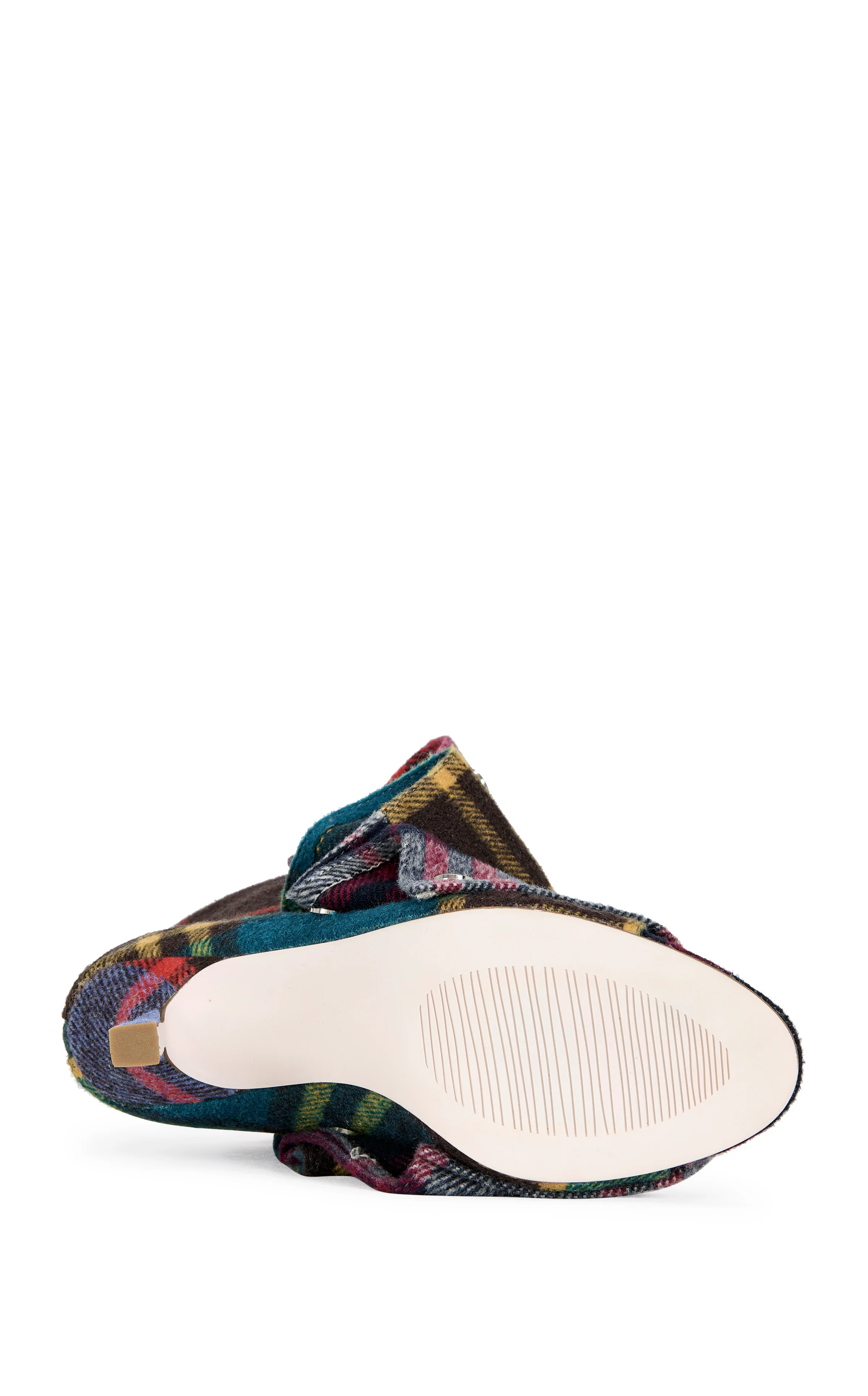 BIRDSONG-PLAIDMULTI PEEP TOE STILETTO BOOTIE - Image 4
