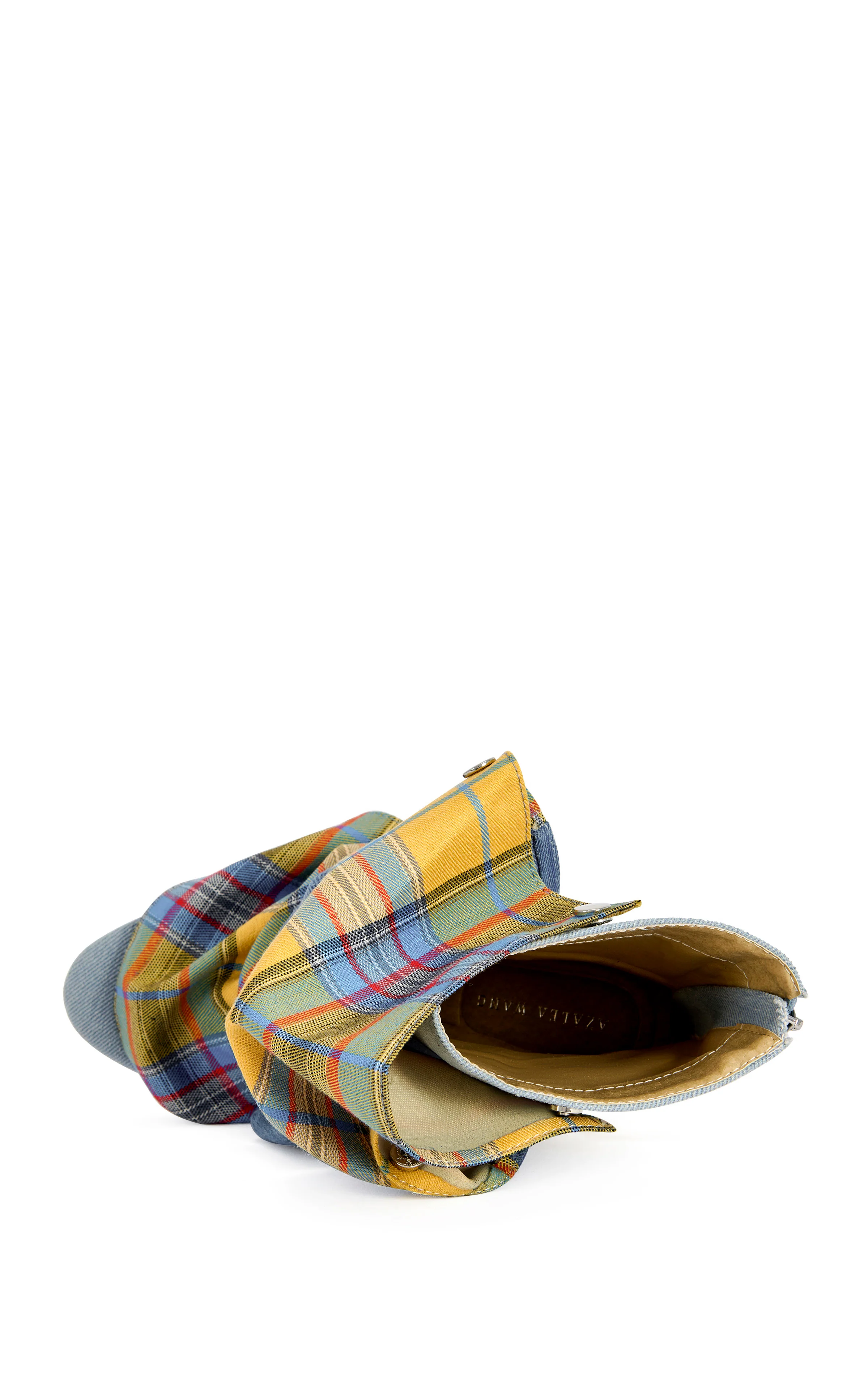 BIRDSONG-YELLOWPLAID STILETTO BOOTIE - Image 4