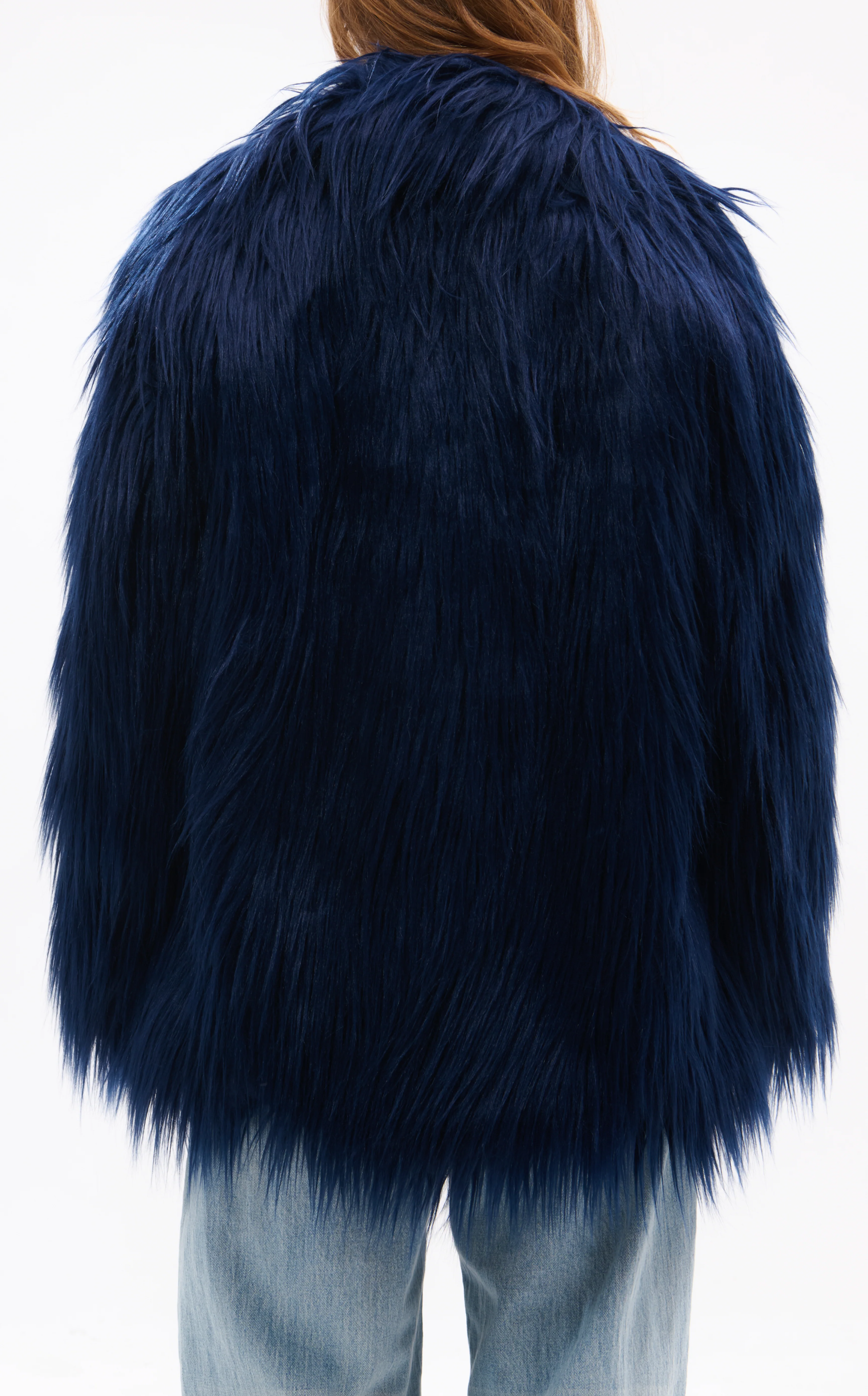 BRECKENRIDGE-BLUE FAUX FUR JACKET - Image 4