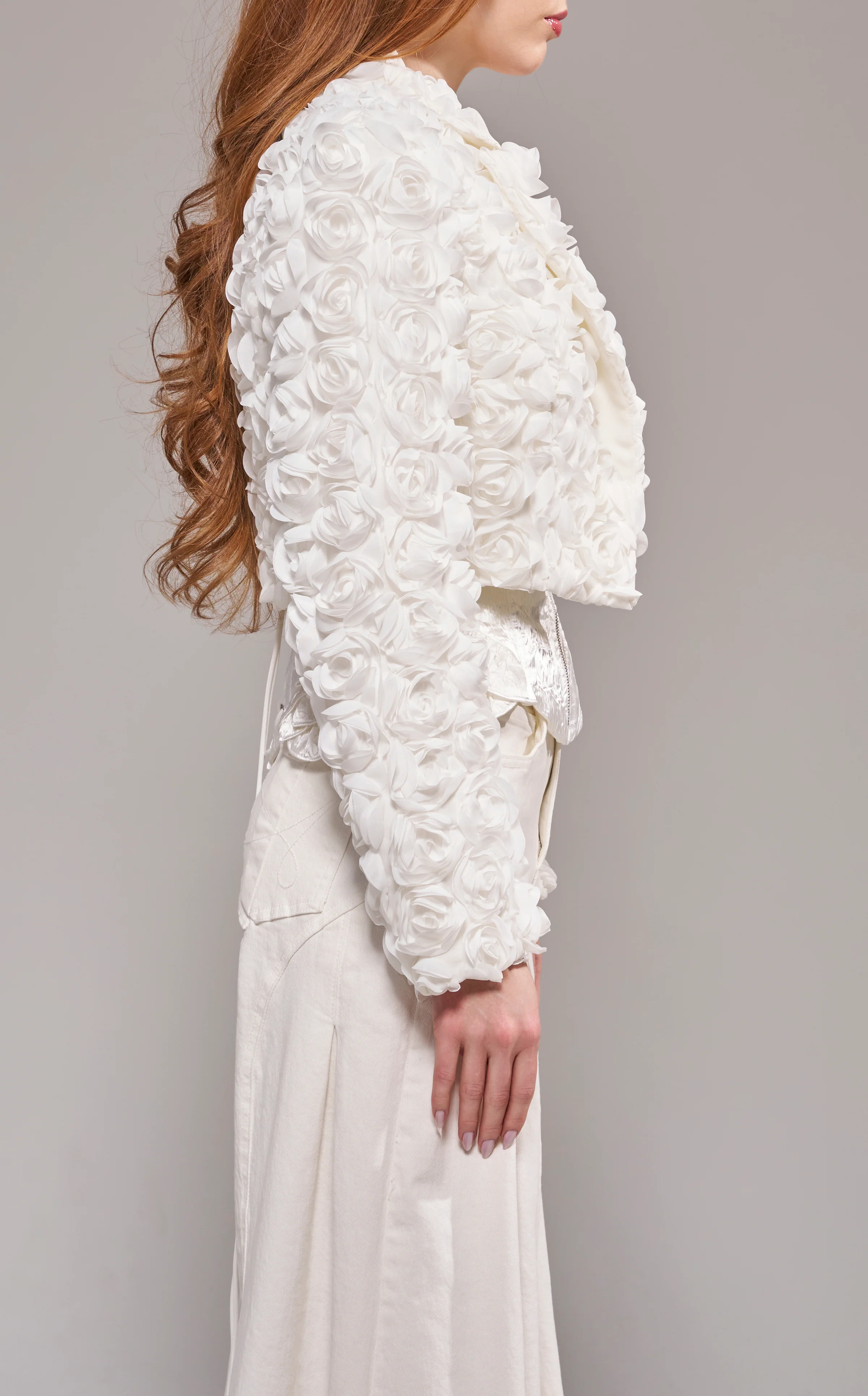 BRIARROSE-WHITE ROSETTE BLAZER - Image 4