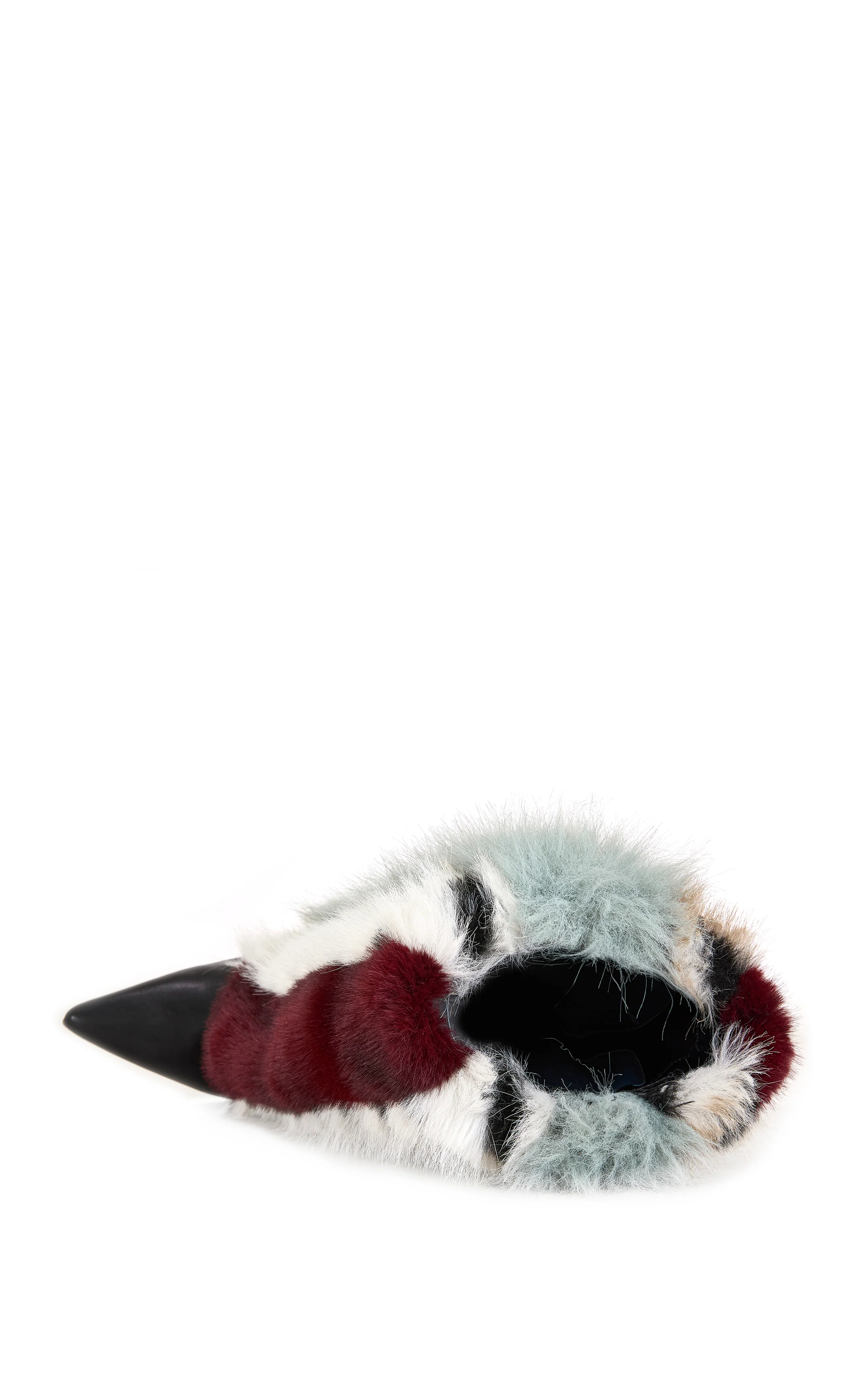 BRIASH-BLUEMULTI FAUX FUR WEDGE BOOTIE - Image 5