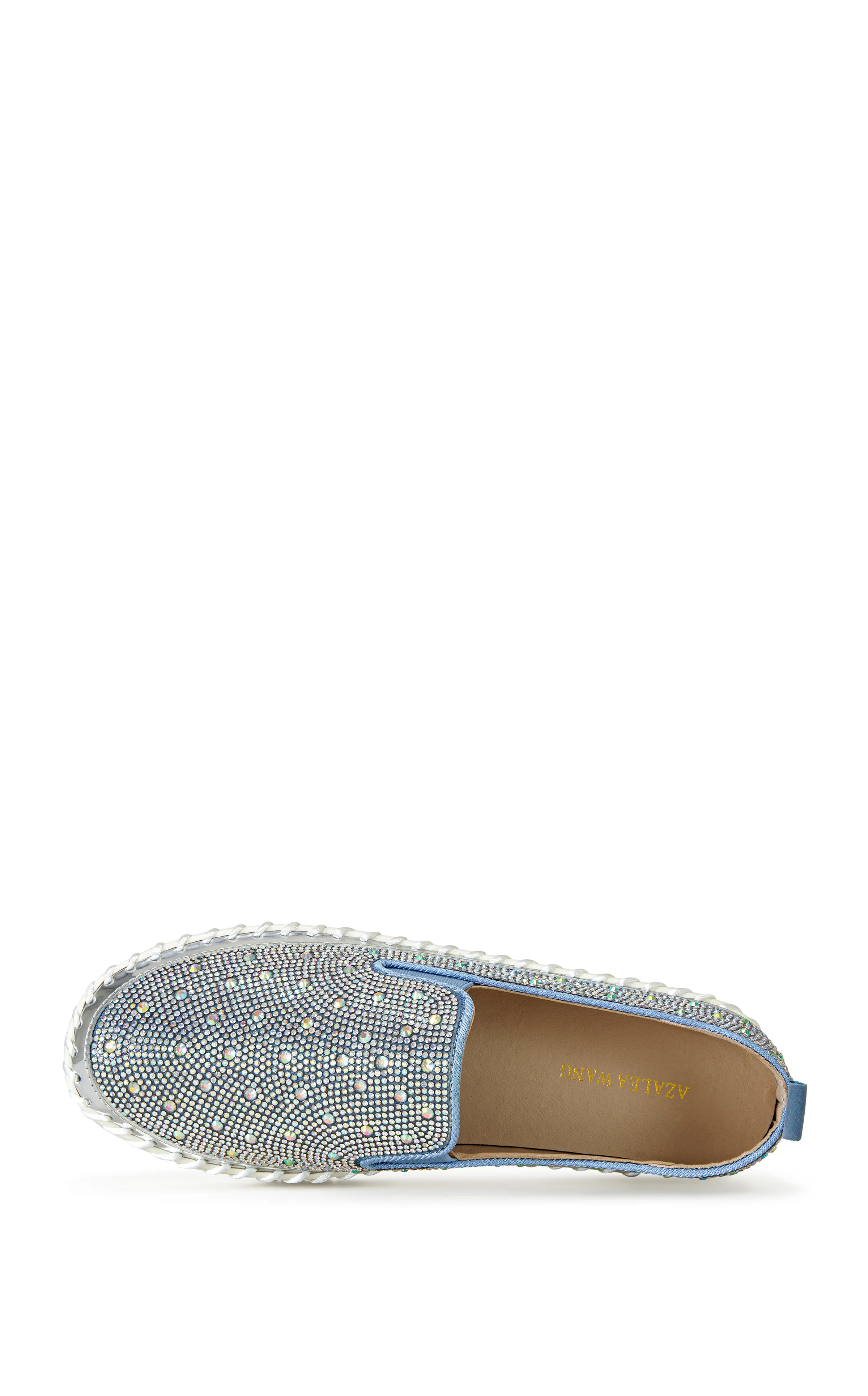BRITTANY-DENIM RHINESTONE SLIP ON SNEAKER - Image 5